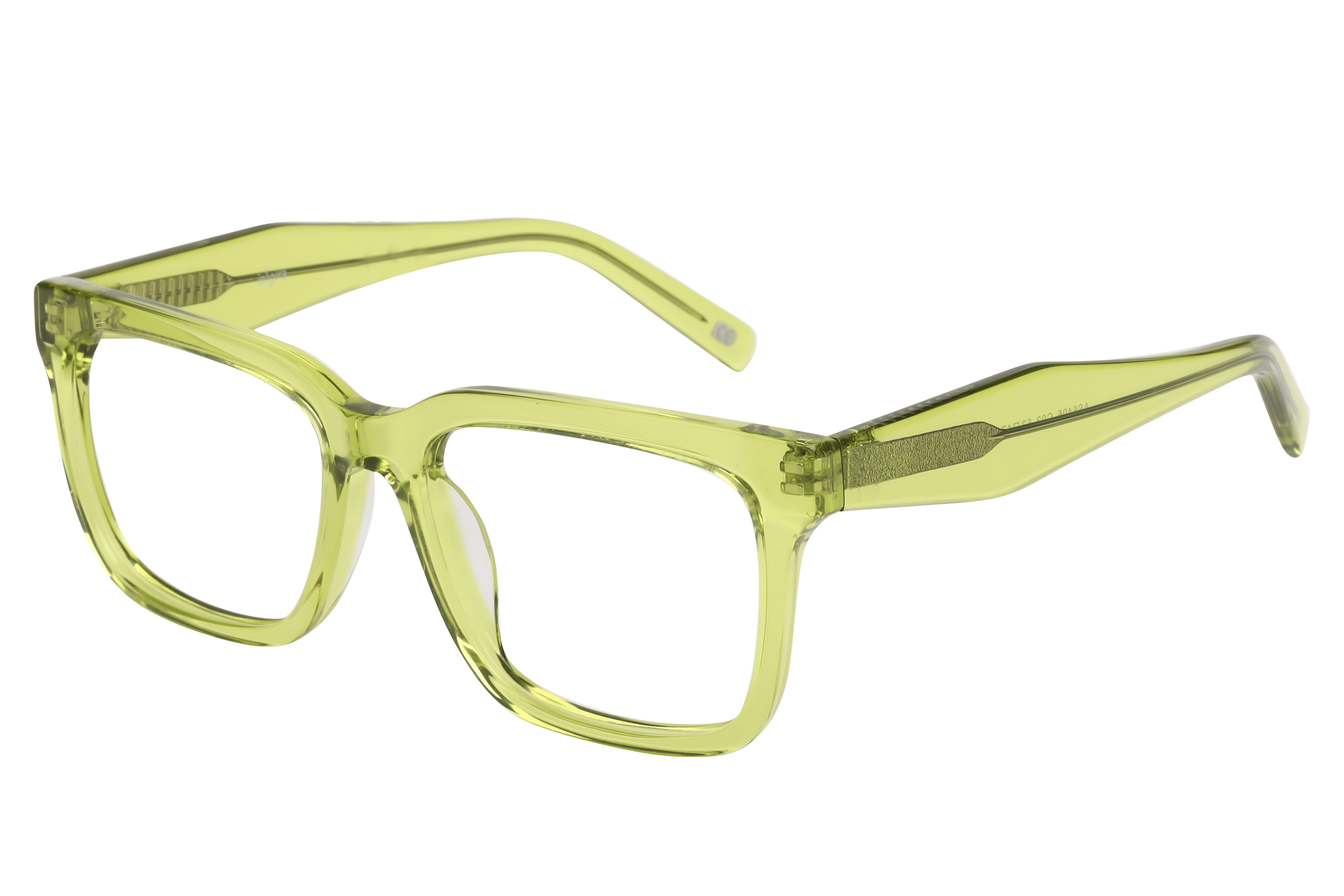 Inspira AS6495 Frame Transparent Green Male Full Shell Frame — Transparent Green frame — view 1