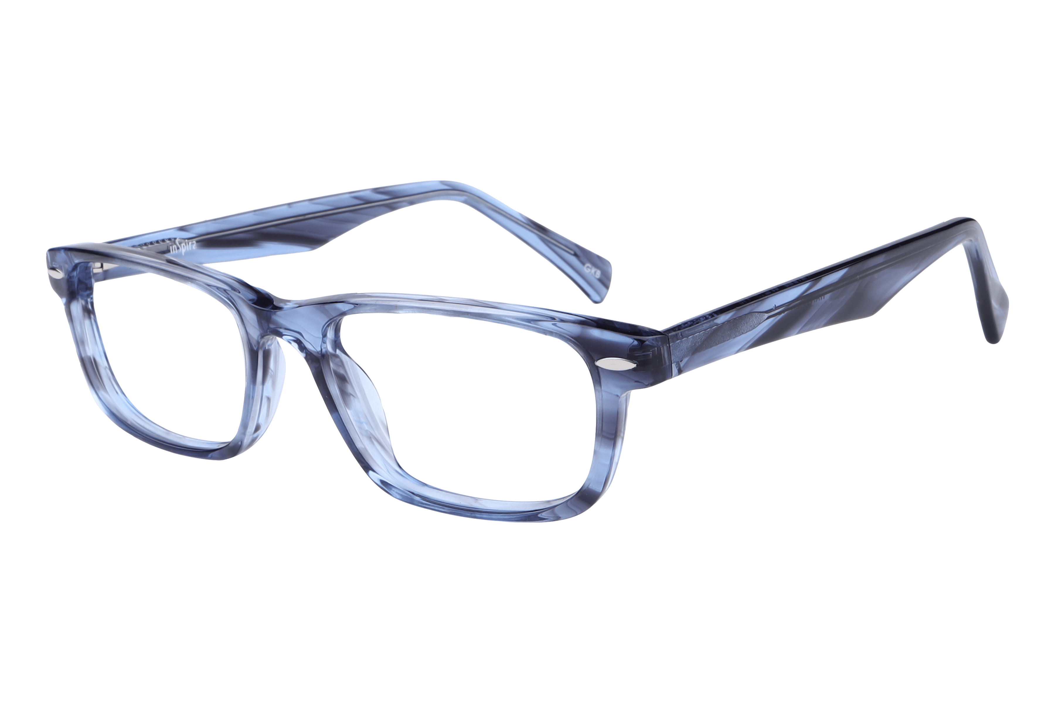 Inspira WAYFARER Frame Blue Unisex Full Shell — Blue frame