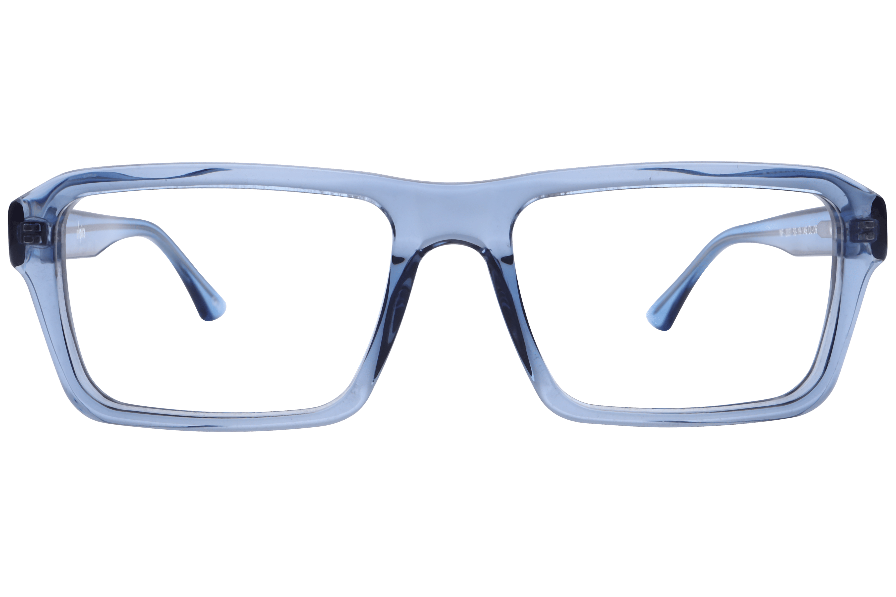 Inspira F2037 Frame Transparent Blue Male Full Shell Frame — Transparent Blue frame — view 2