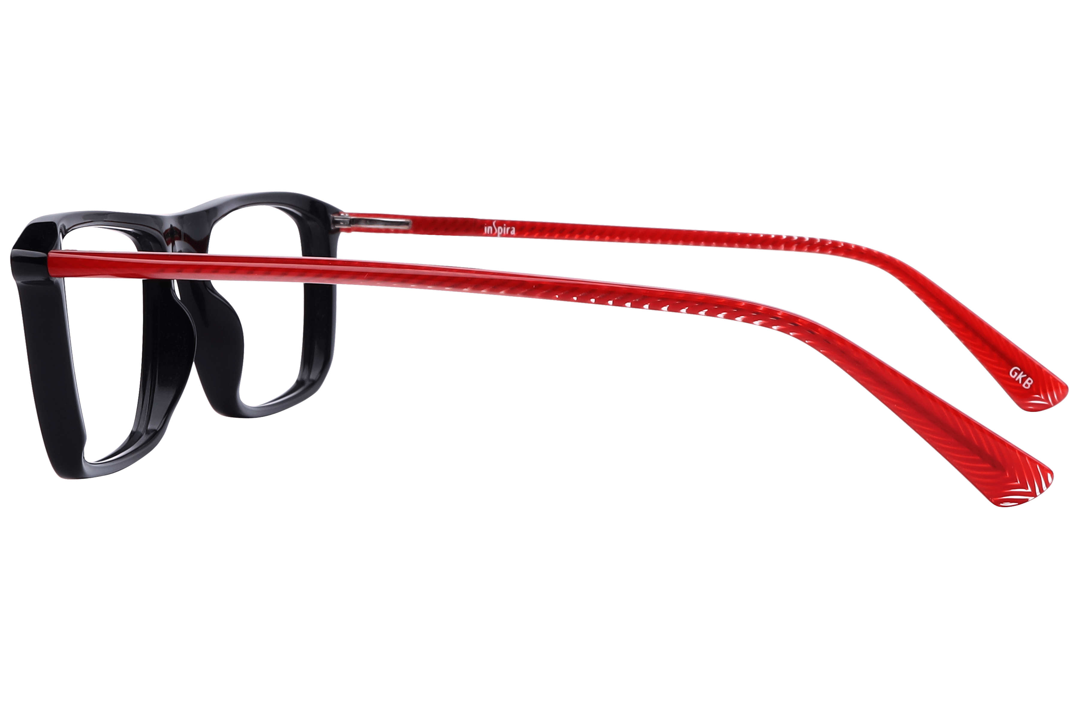 Inspira F2038 Frame Black Male Full Shell Frame — Black frame — view 3