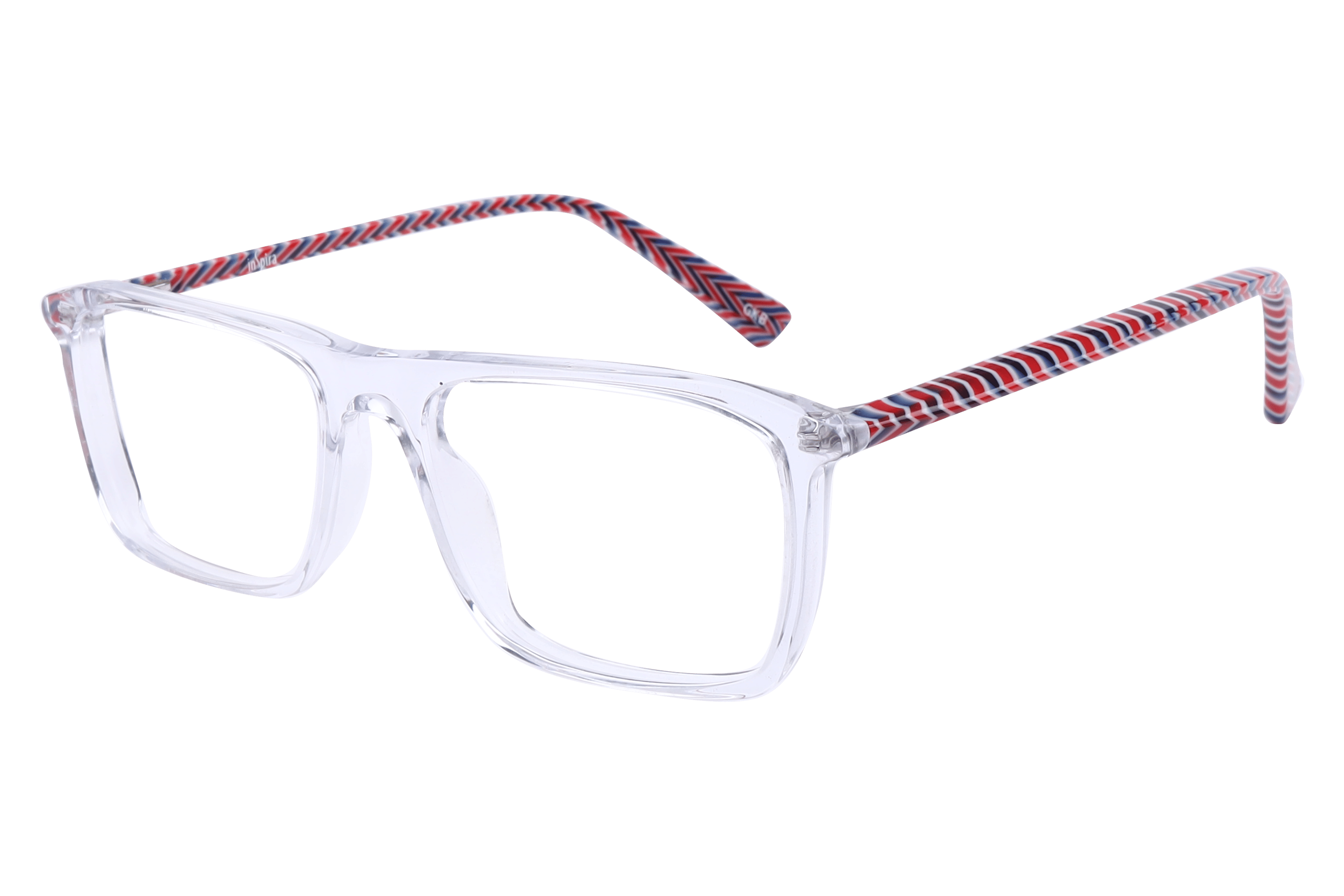 Inspira F2038 Frame Transparent Male Full Shell — Transparent frame