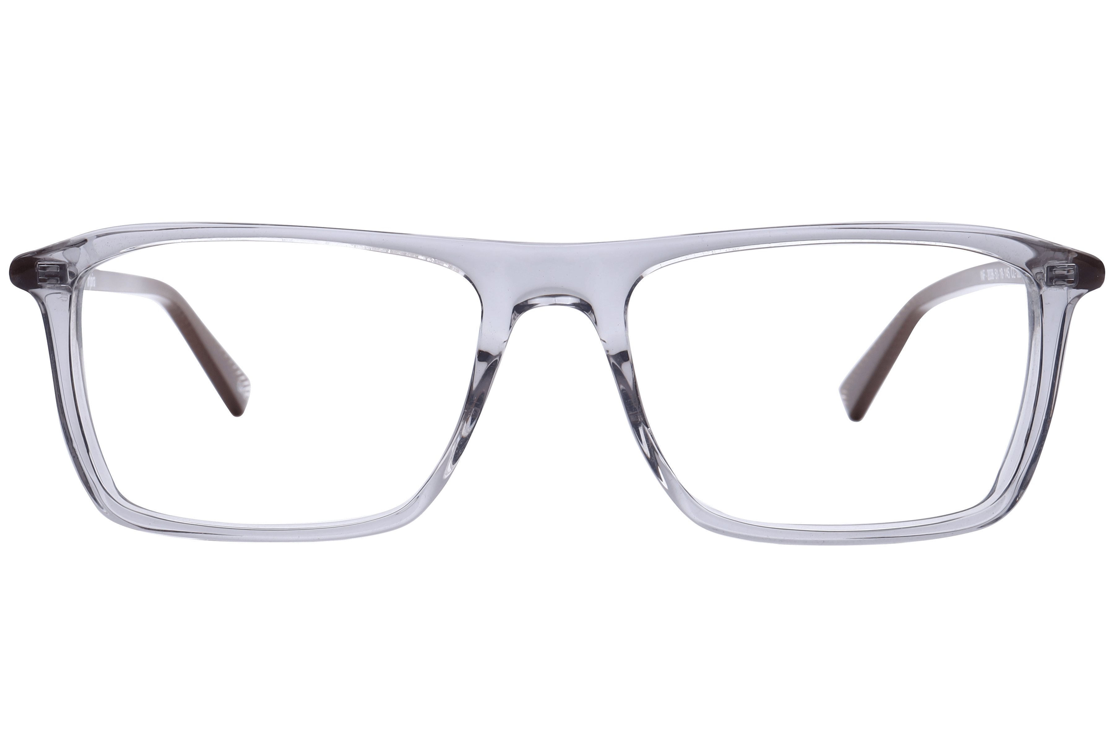 Inspira F2038 Frame Transparent Grey Male Full Shell Frame — Transparent Grey frame — view 2