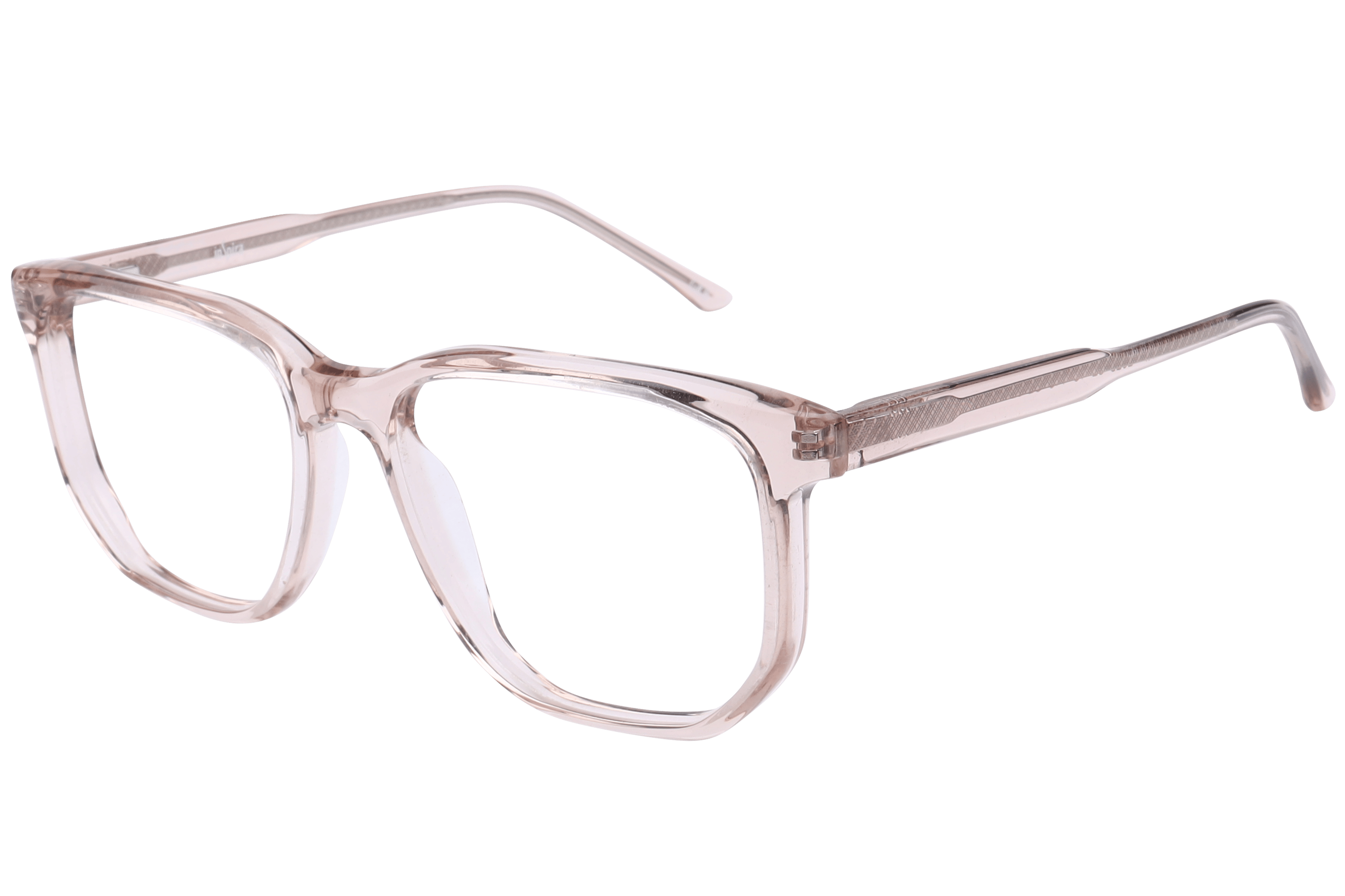 Inspira F2028 Frame Transparent Brown Male Full Shell — Transparent Brown frame