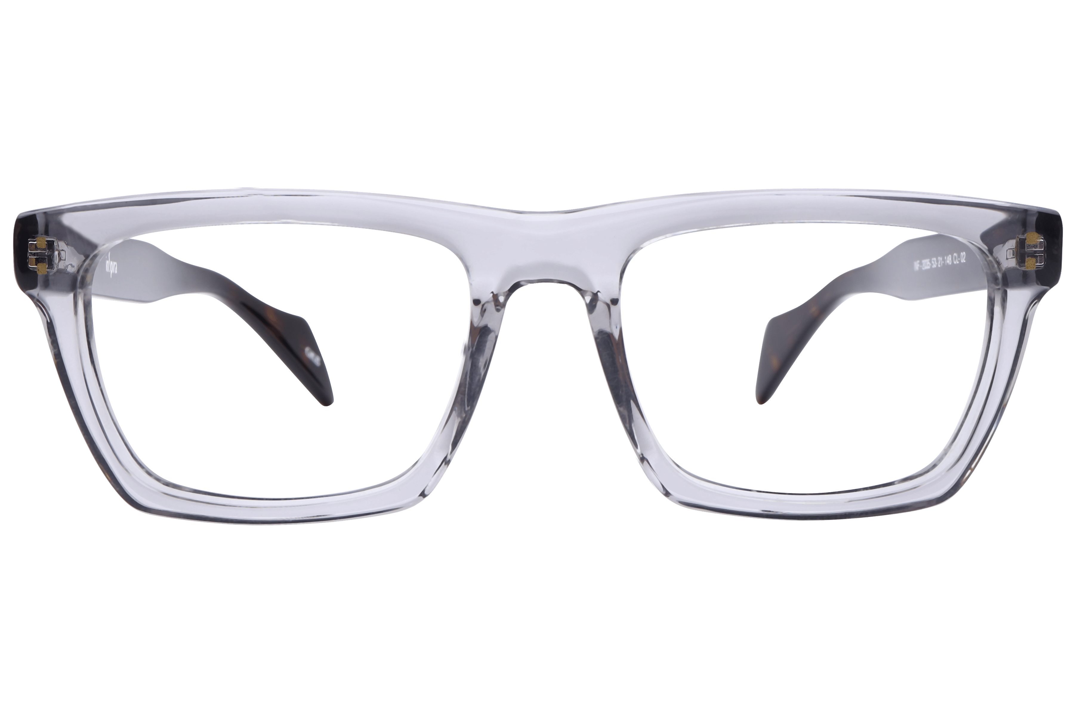 Inspira F2035 Frame Transparent Grey Male Full Shell Frame — Transparent Grey frame — view 2