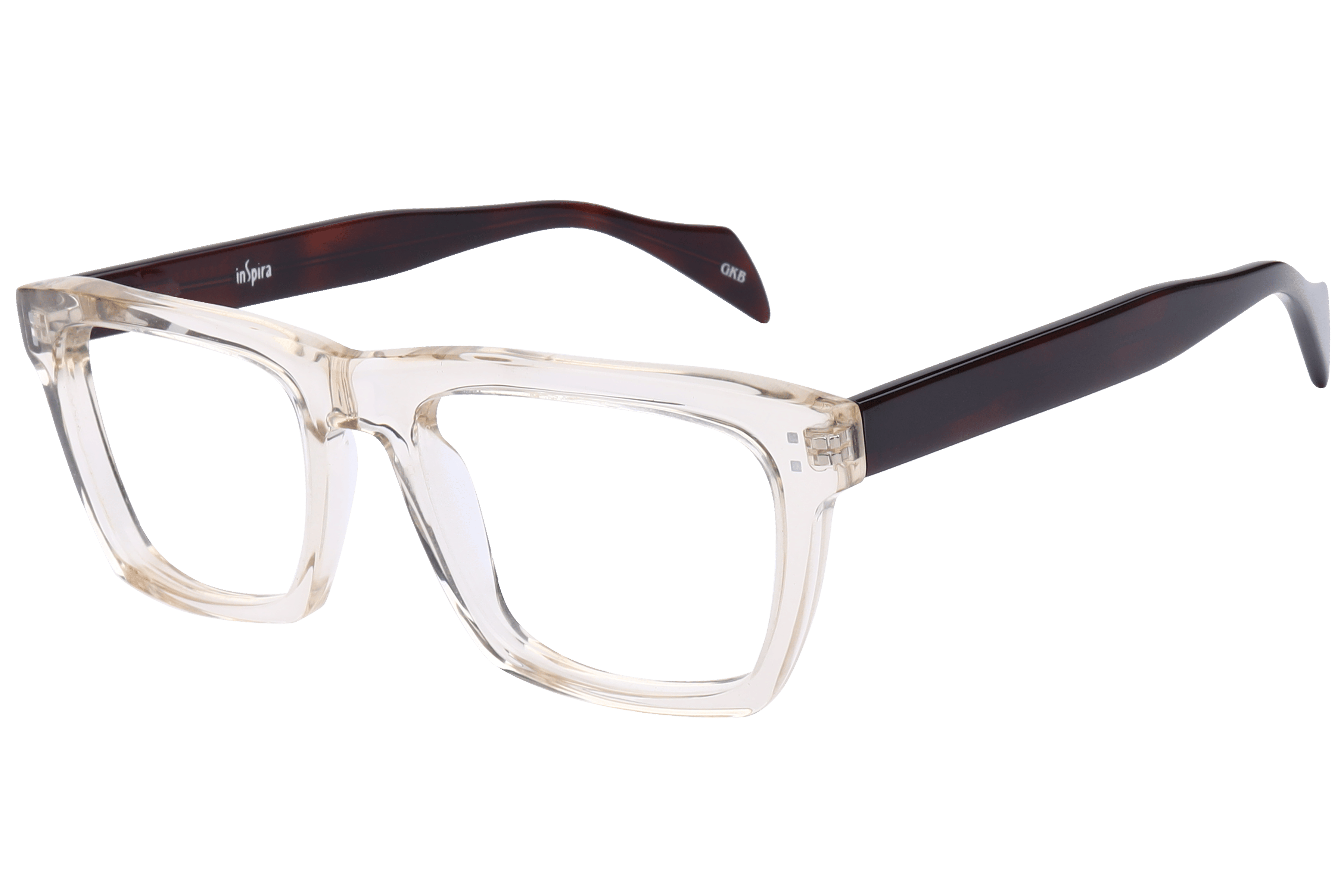 Inspira F2035 Frame Transparent Yellow Male Full Shell — Transparent Yellow frame