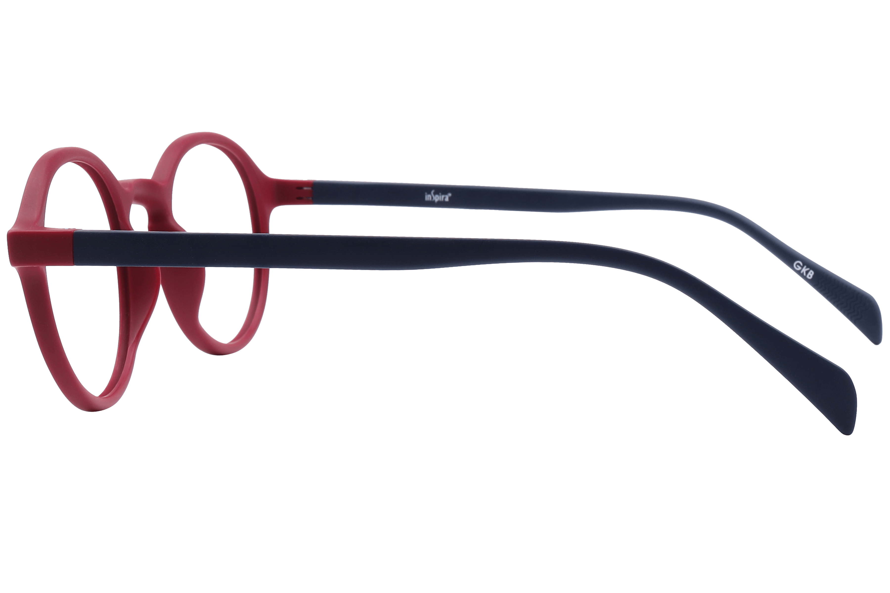 Inspira F2606 Frame Matt Red Unisex Full Shell Frame — Matt Red frame — view 3