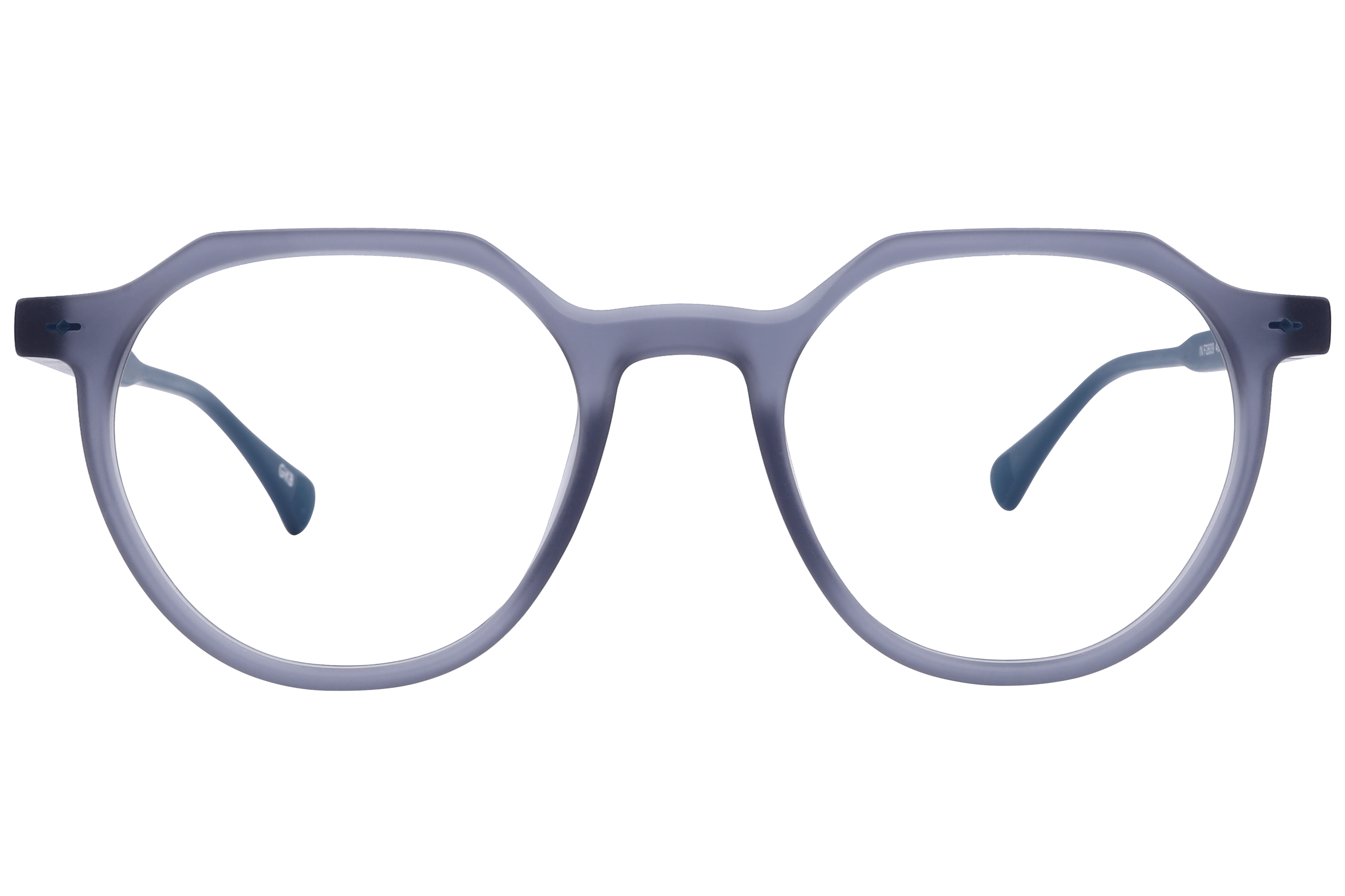 Inspira F2609 Frame Matt Blue Unisex Full Shell Frame — Matt Blue frame — view 2