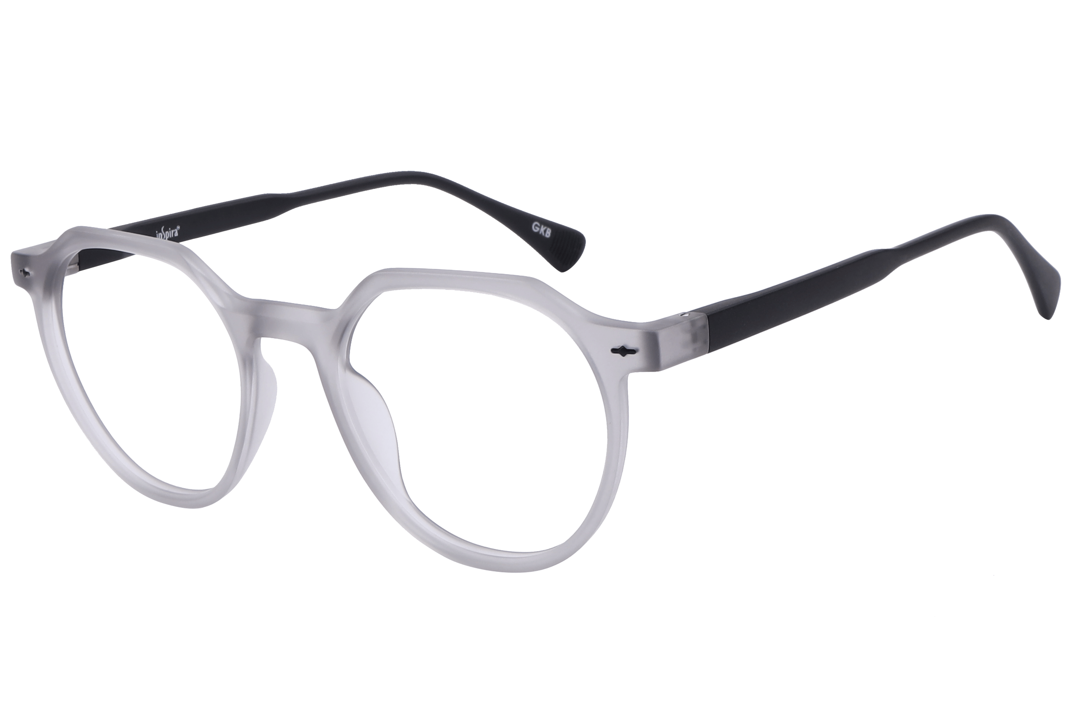 Inspira F2609 Frame Matt Grey Unisex Full Shell — Matt Grey frame