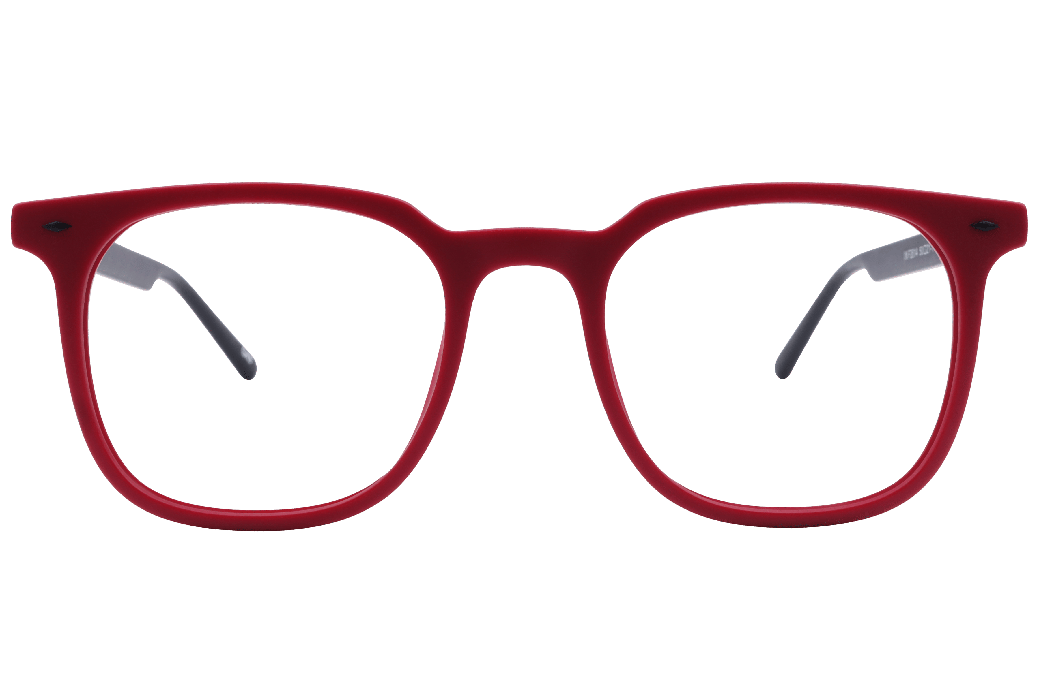 Inspira F2614 Frame Matt Red Male Full Shell Frame — Matt Red frame — view 2