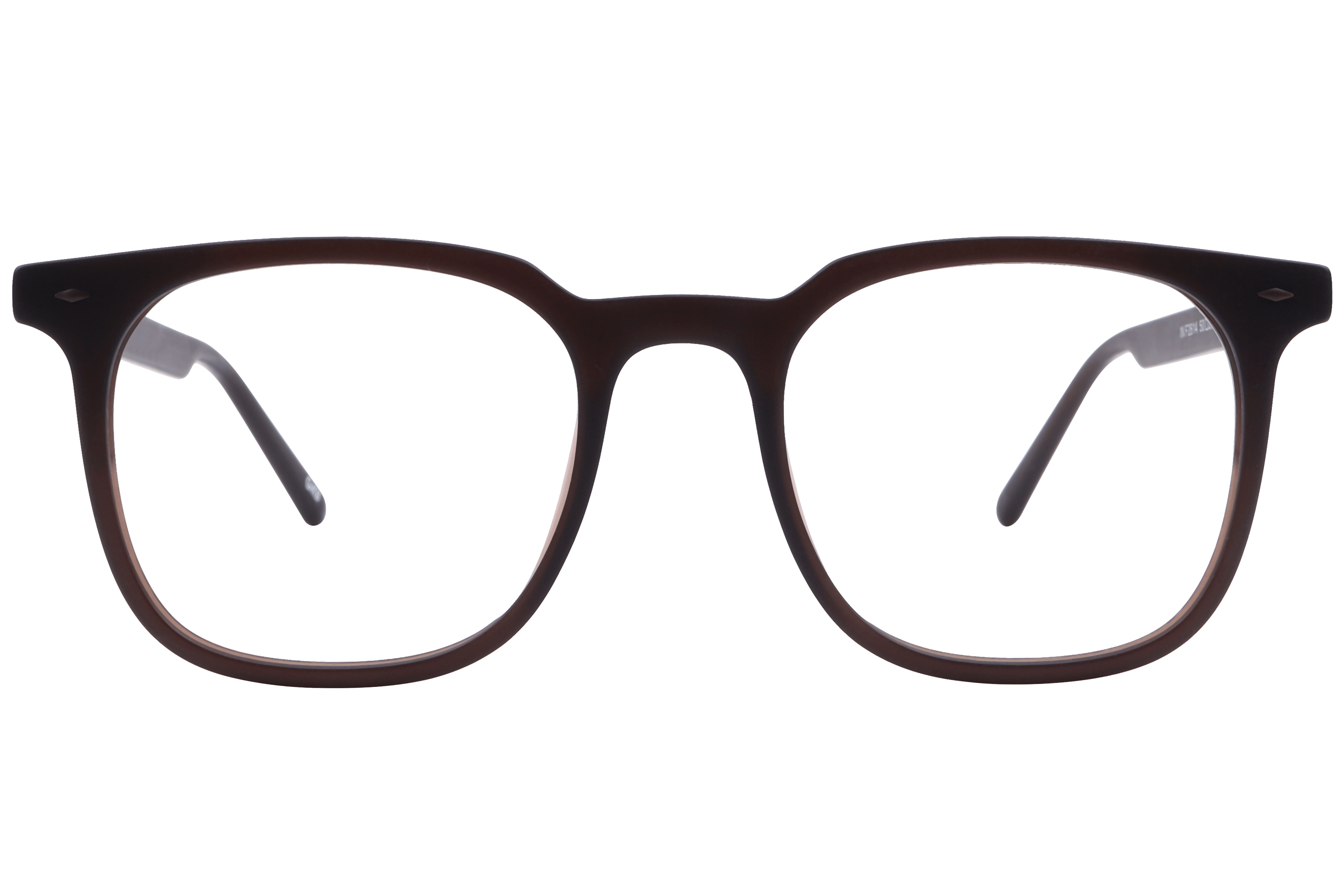 Inspira F2614 Frame Matt Brown Male Full Shell Frame — Matt Brown frame — view 2