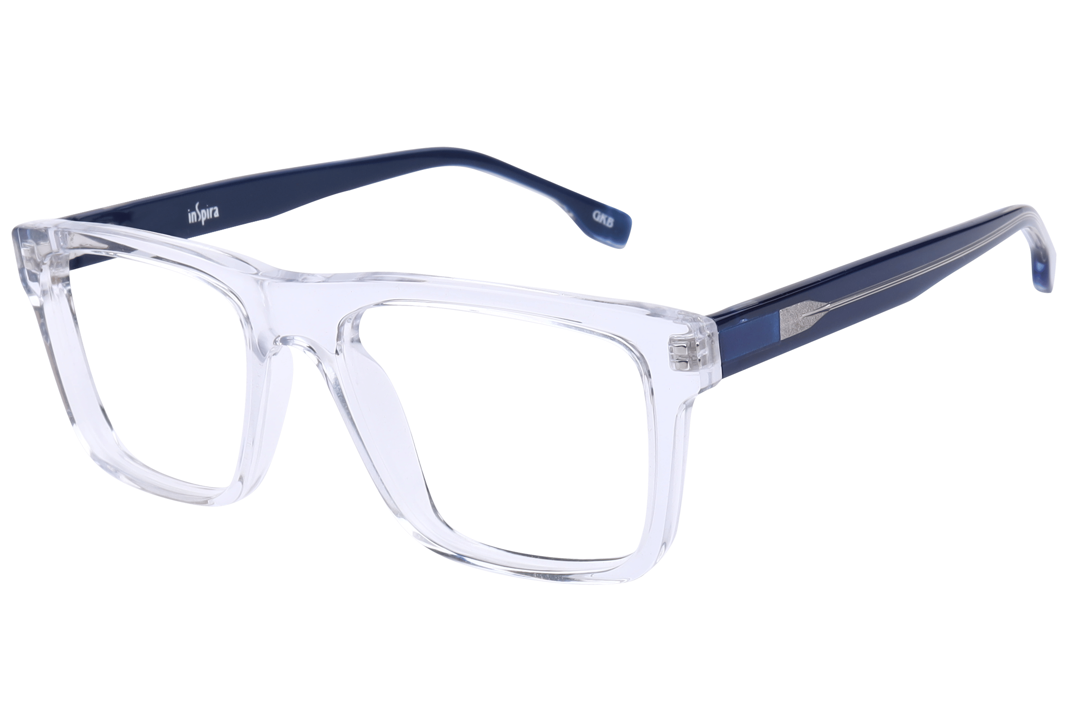 Inspira F2058 Frame Transparent Male Full Shell — Transparent frame