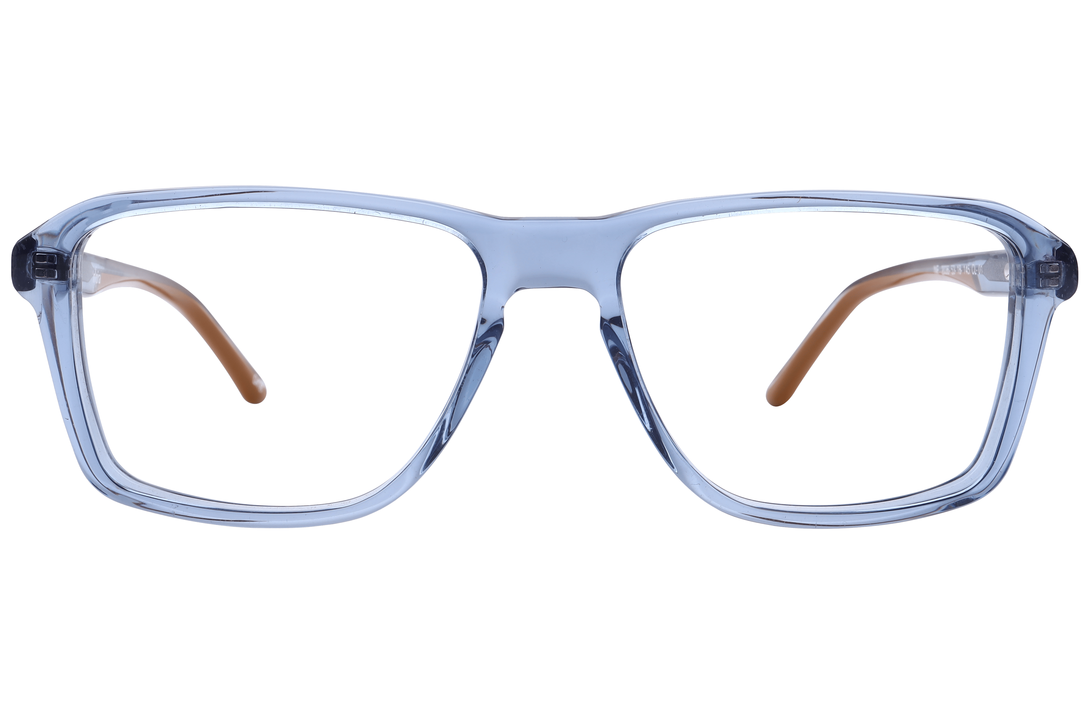 Inspira F2036 Frame Transparent Blue Male Full Shell Frame — Transparent Blue frame — view 2