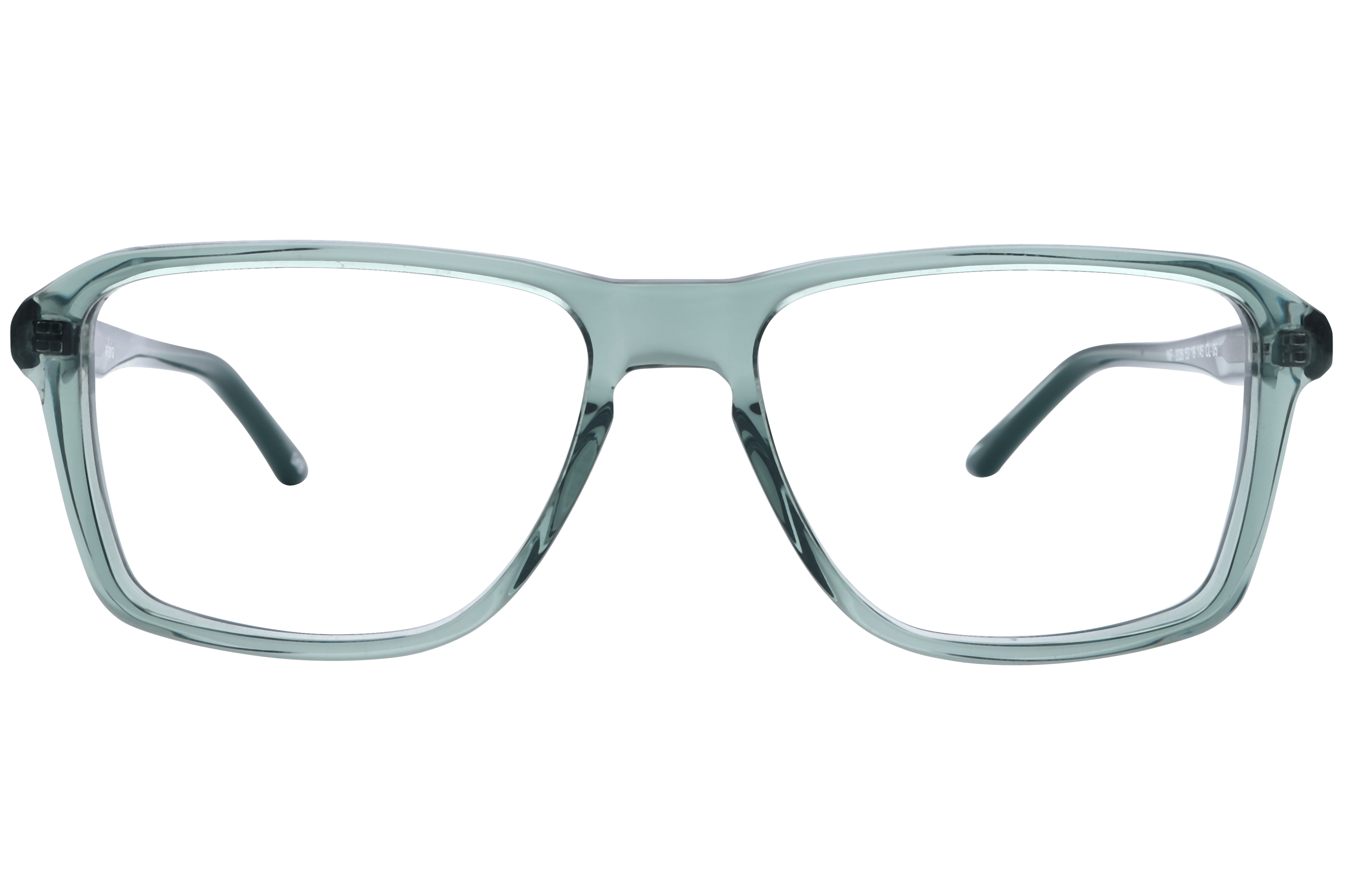 Inspira F2036 Frame Transparent Green Male Full Shell Frame — Transparent Green frame — view 2