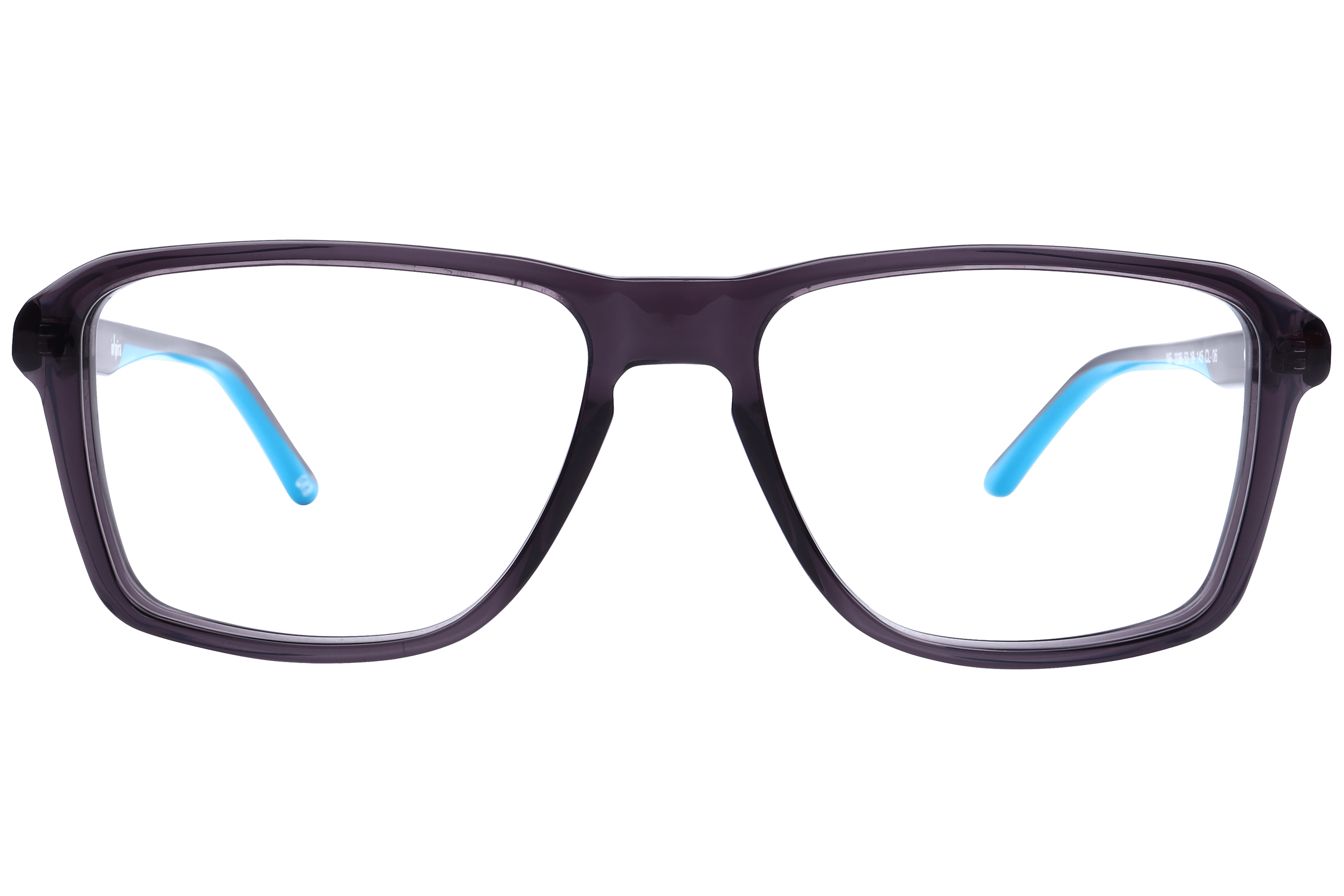 Inspira F2036 Frame Transparent Grey Male Full Shell Frame — Transparent Grey frame — view 2