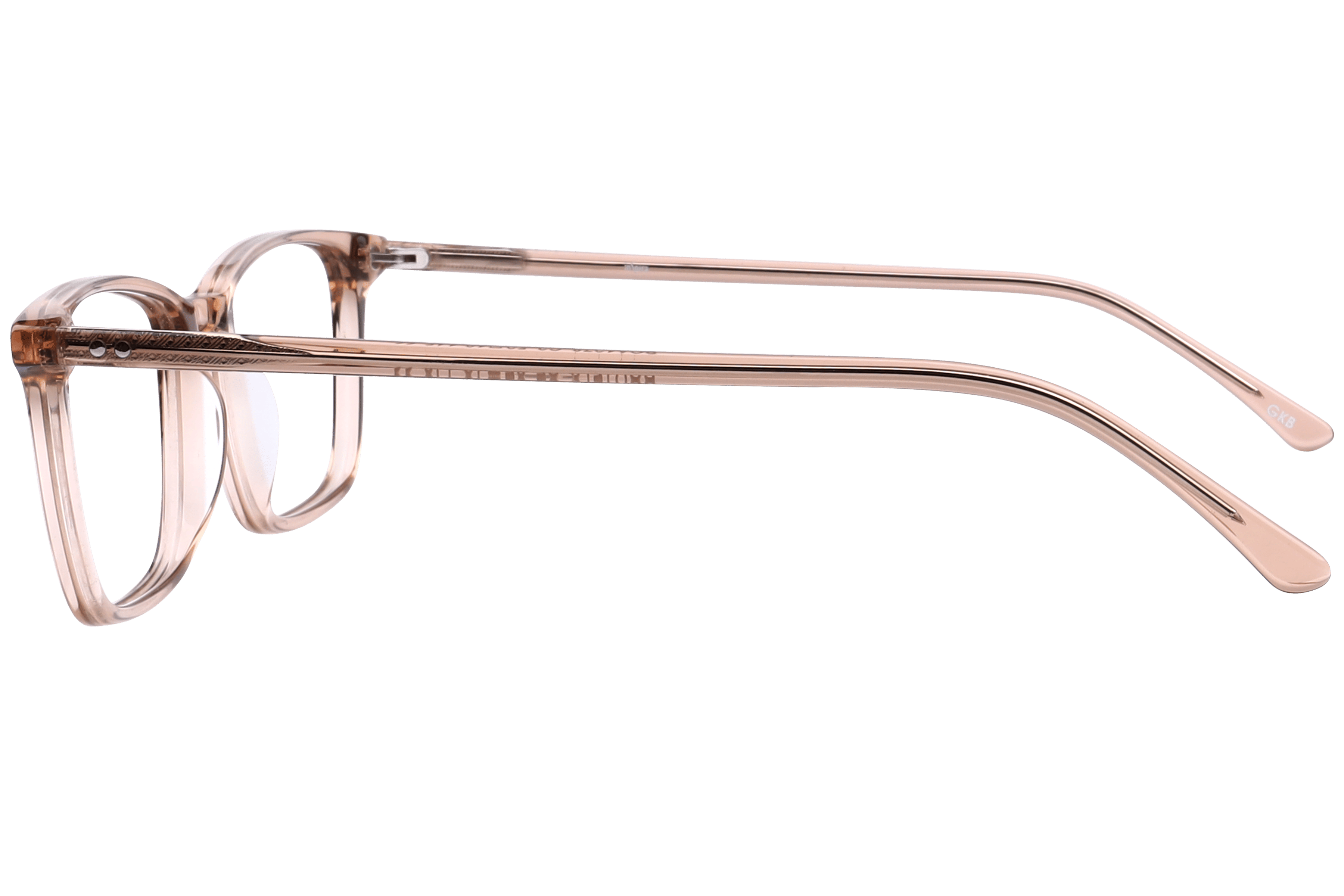 Inspira BOA1278 Frame Transparent Brown Male Full Shell Frame — Transparent Brown frame — view 3