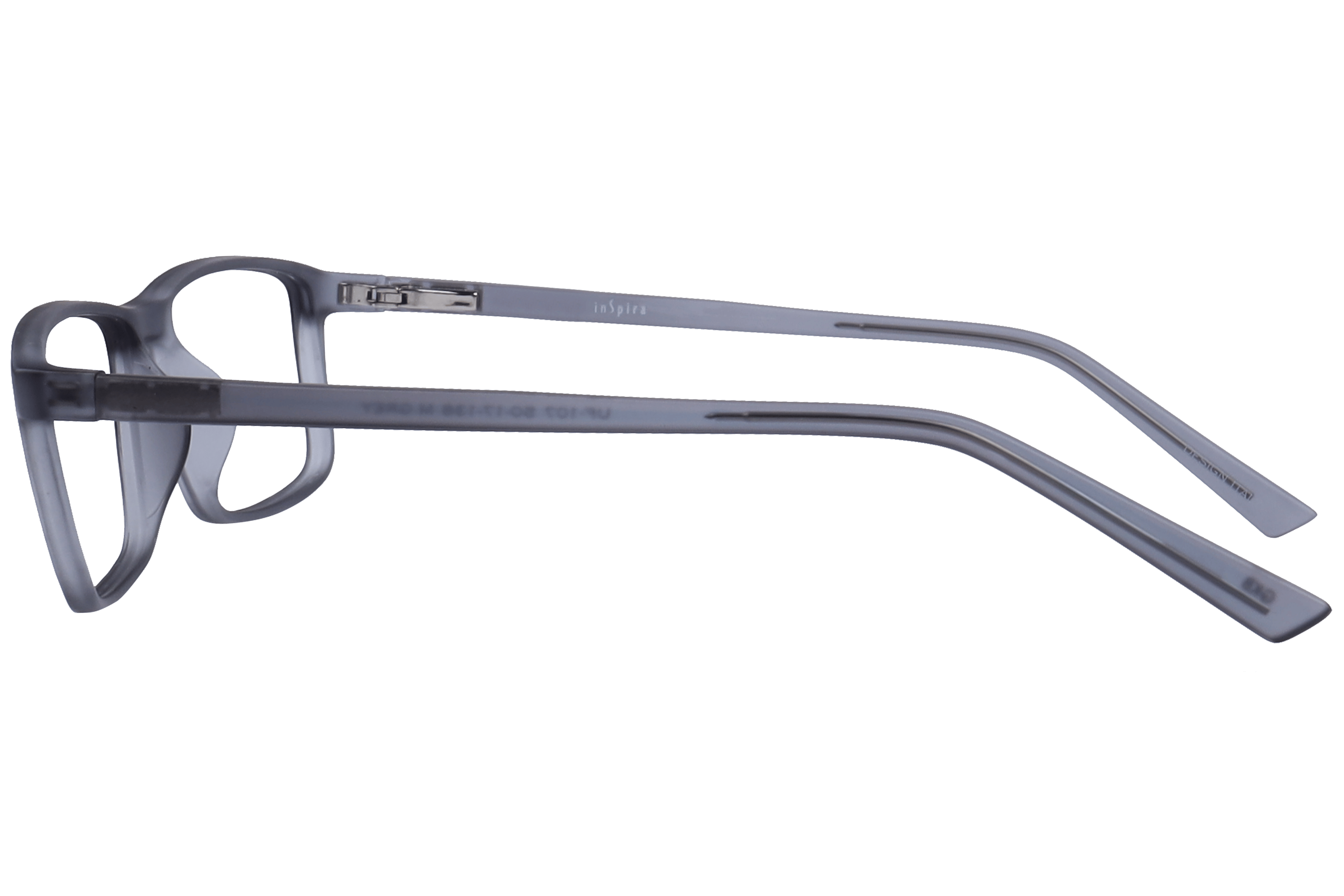 Inspira UF-107 Frame Grey Unisex Full Shell Frame — Grey frame — view 3