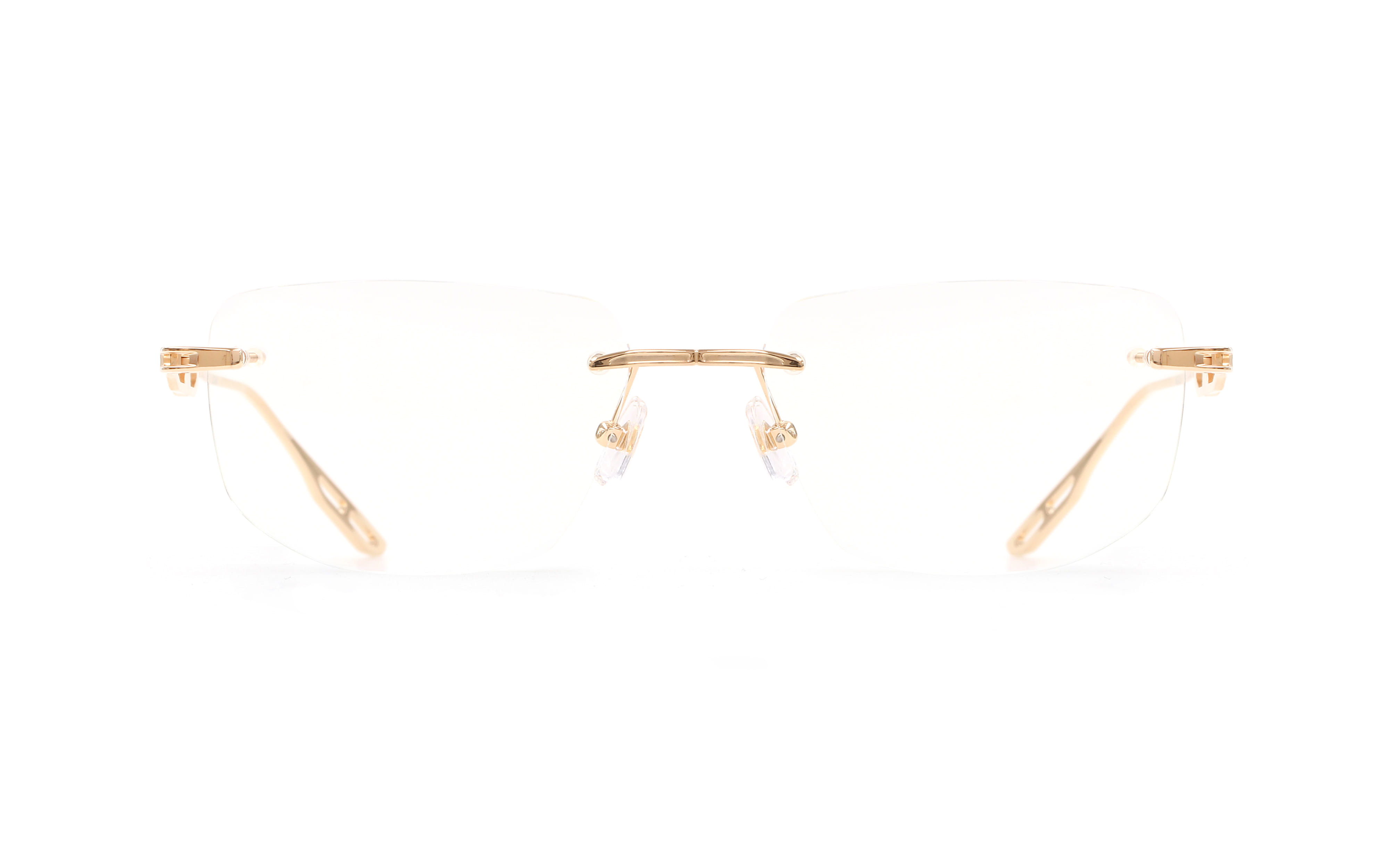 Maybach THE ULTIMATE I Frame Gold Male RimLess Titanium — Silver frame