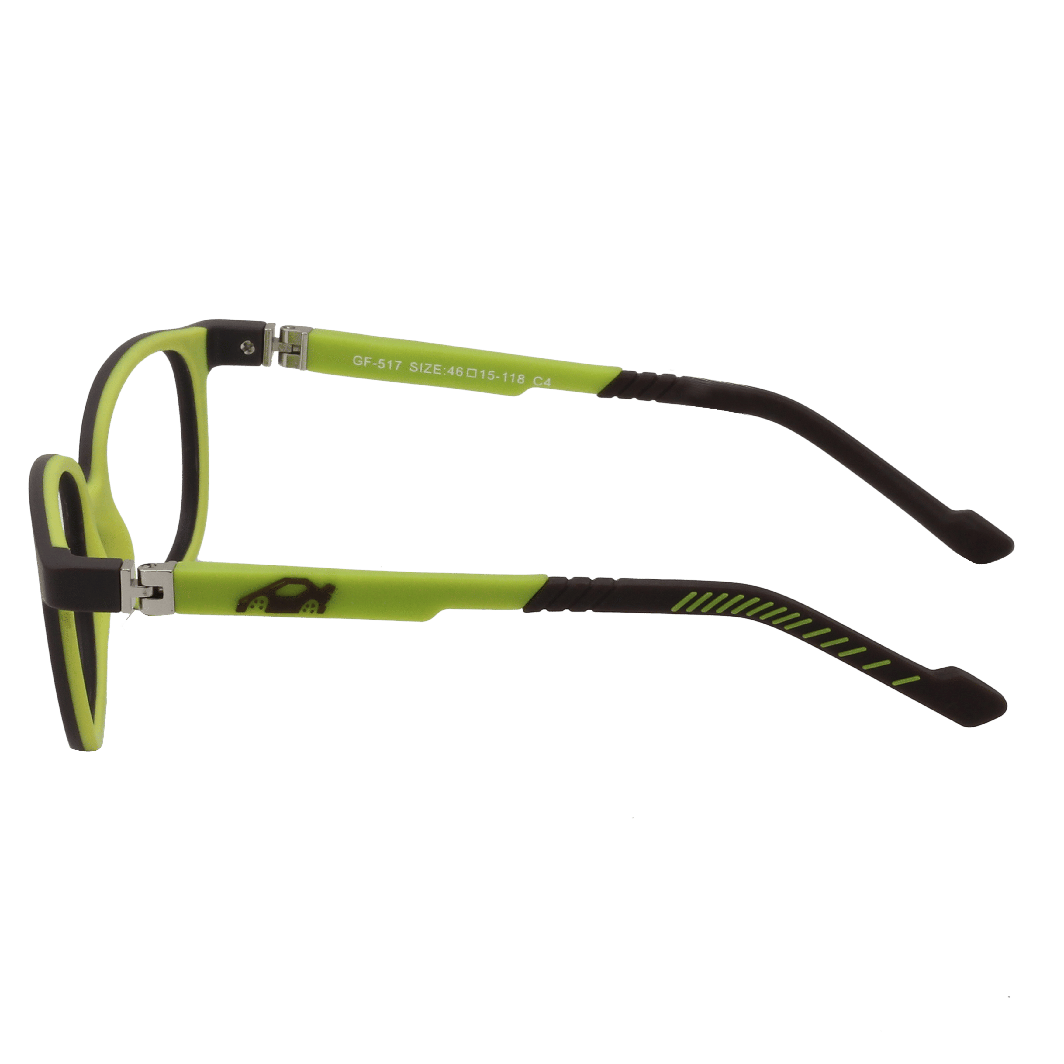 Champ GF-517 Frame Brown Kids Full Shell Frame — Brown frame — view 3