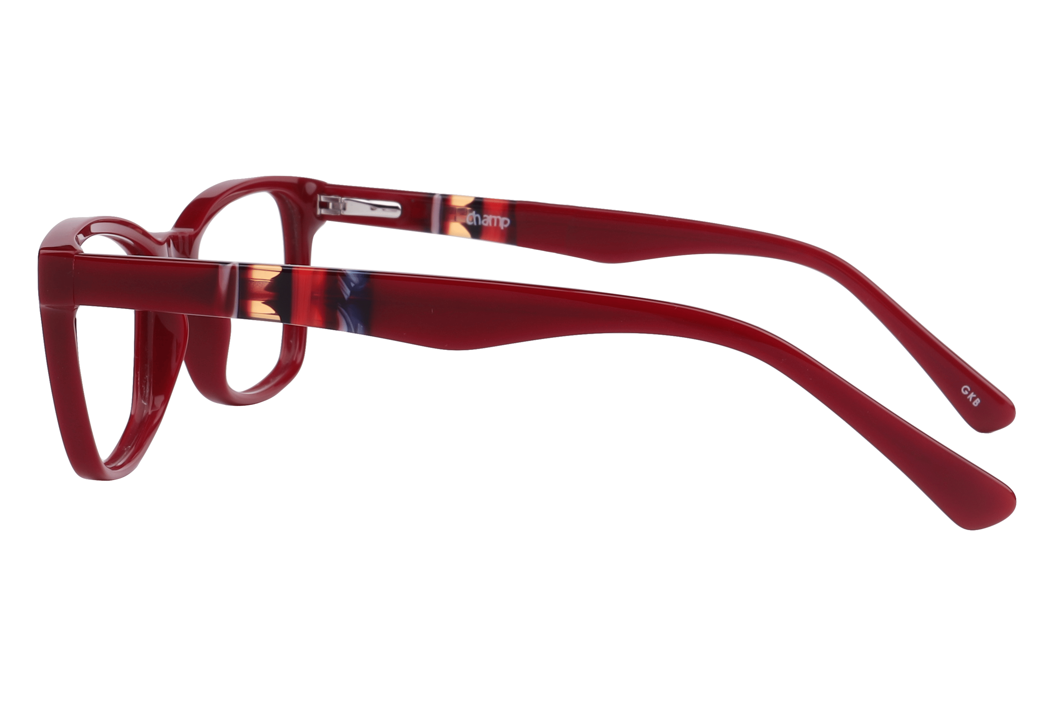 Champ CD006 Frame Maroon Kids Full Shell Frame — Maroon frame — view 3