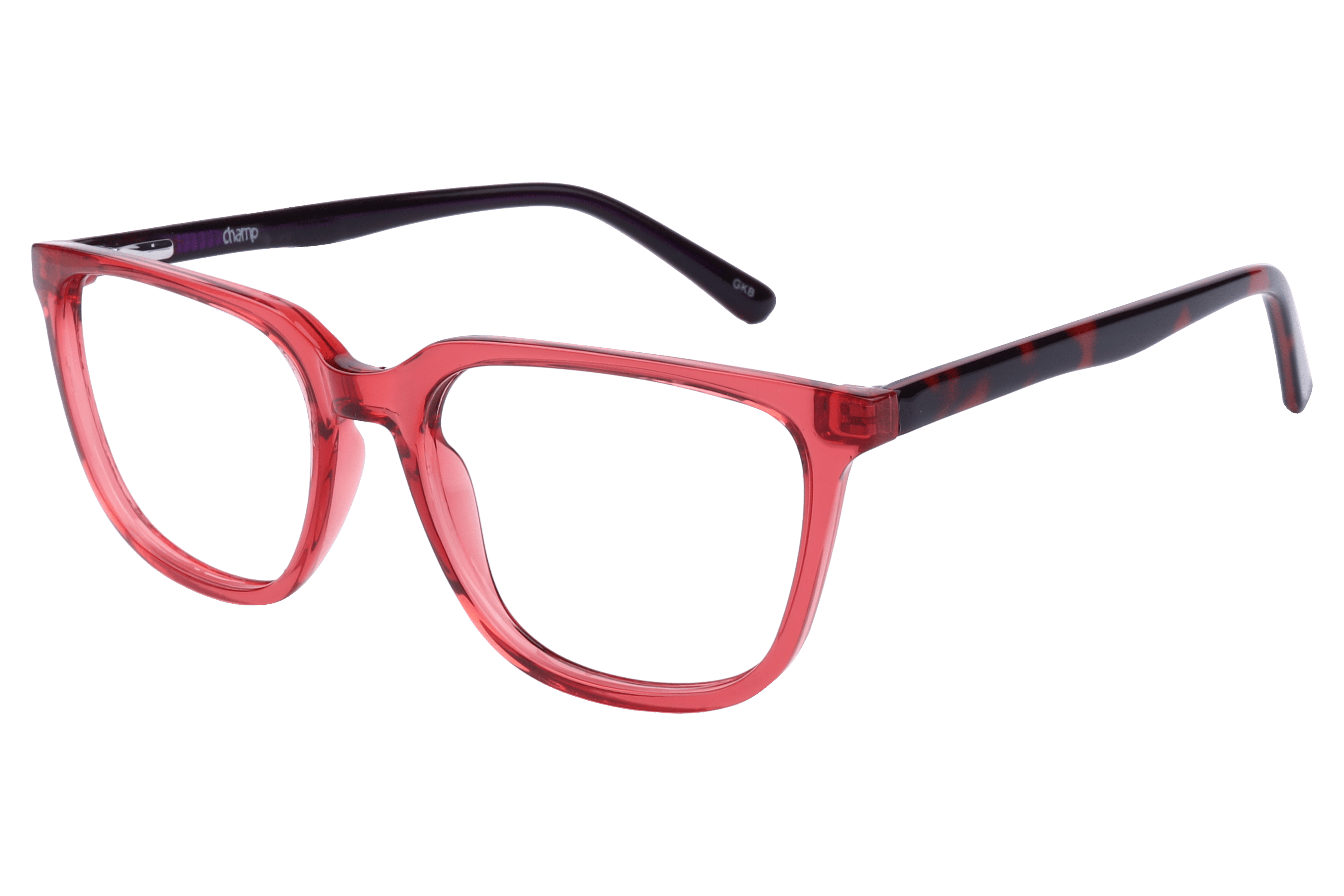Champ 1012 Frame Transparent Red Kids Full Shell — Transparent Red frame