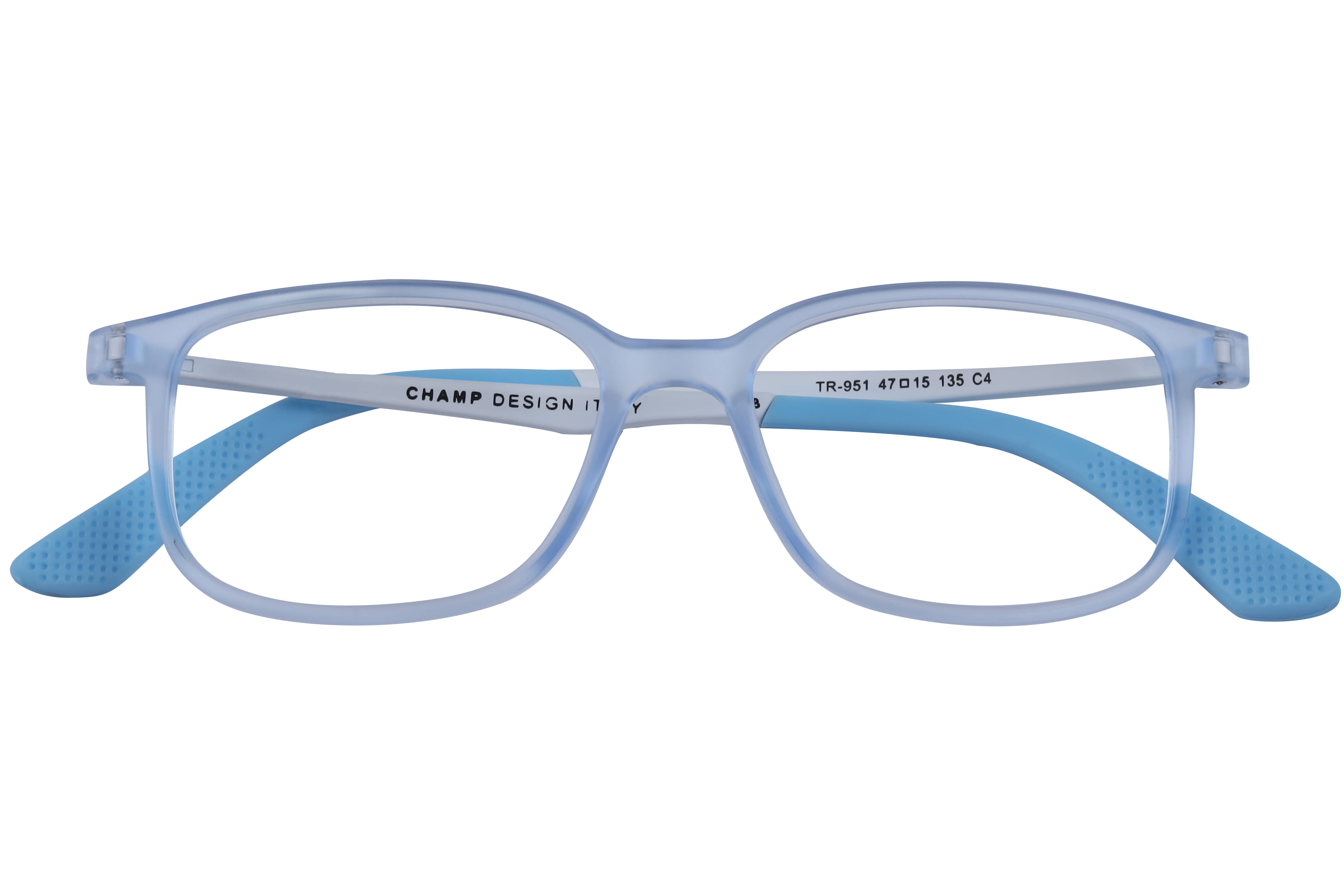Champ TR-951 Frame Transparent Blue Kids Full Shell Frame — view 4