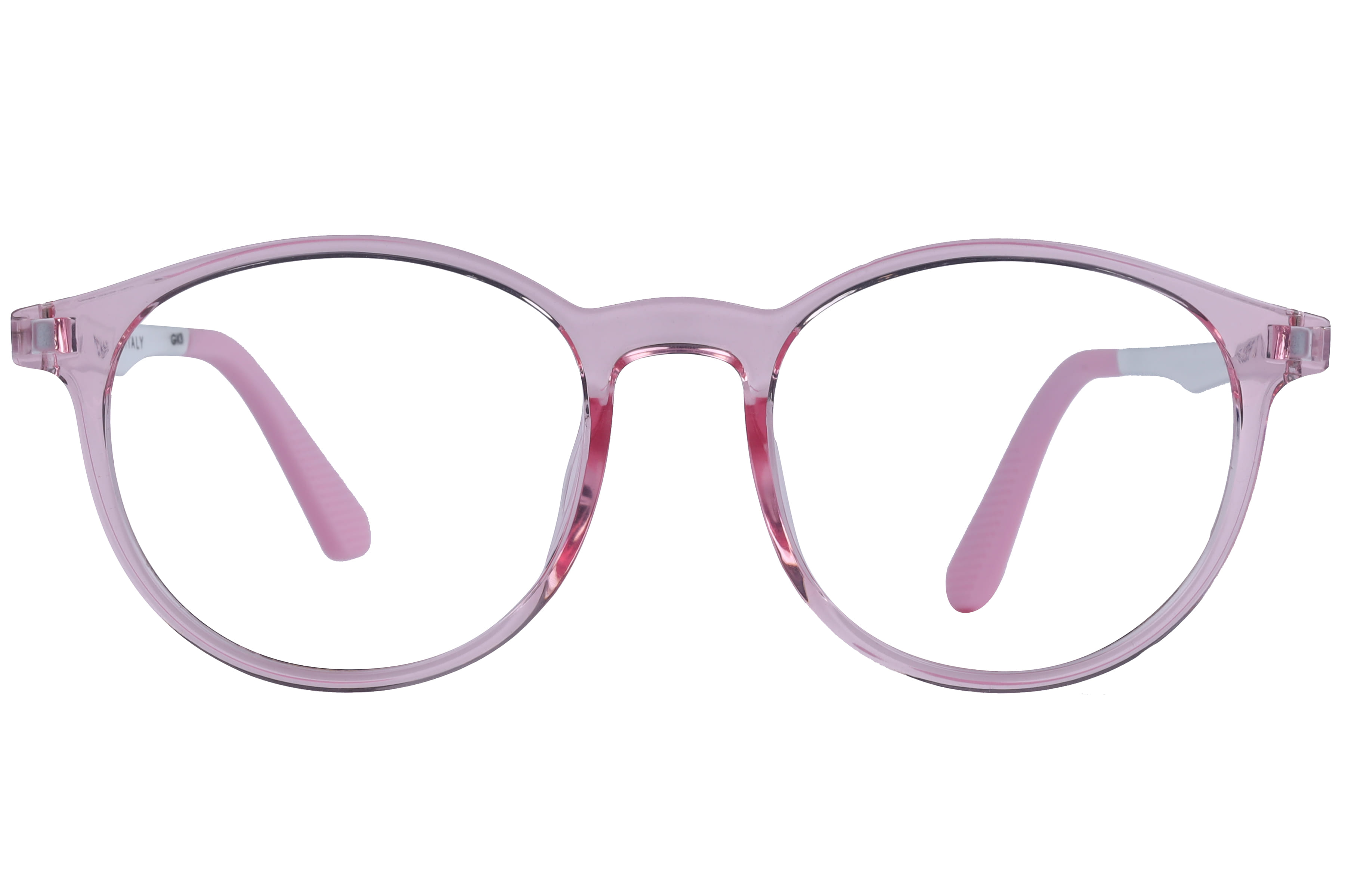 Champ TR-952 Frame Transparent Pink Kids Full Shell Frame — Transparent Pink frame — view 2