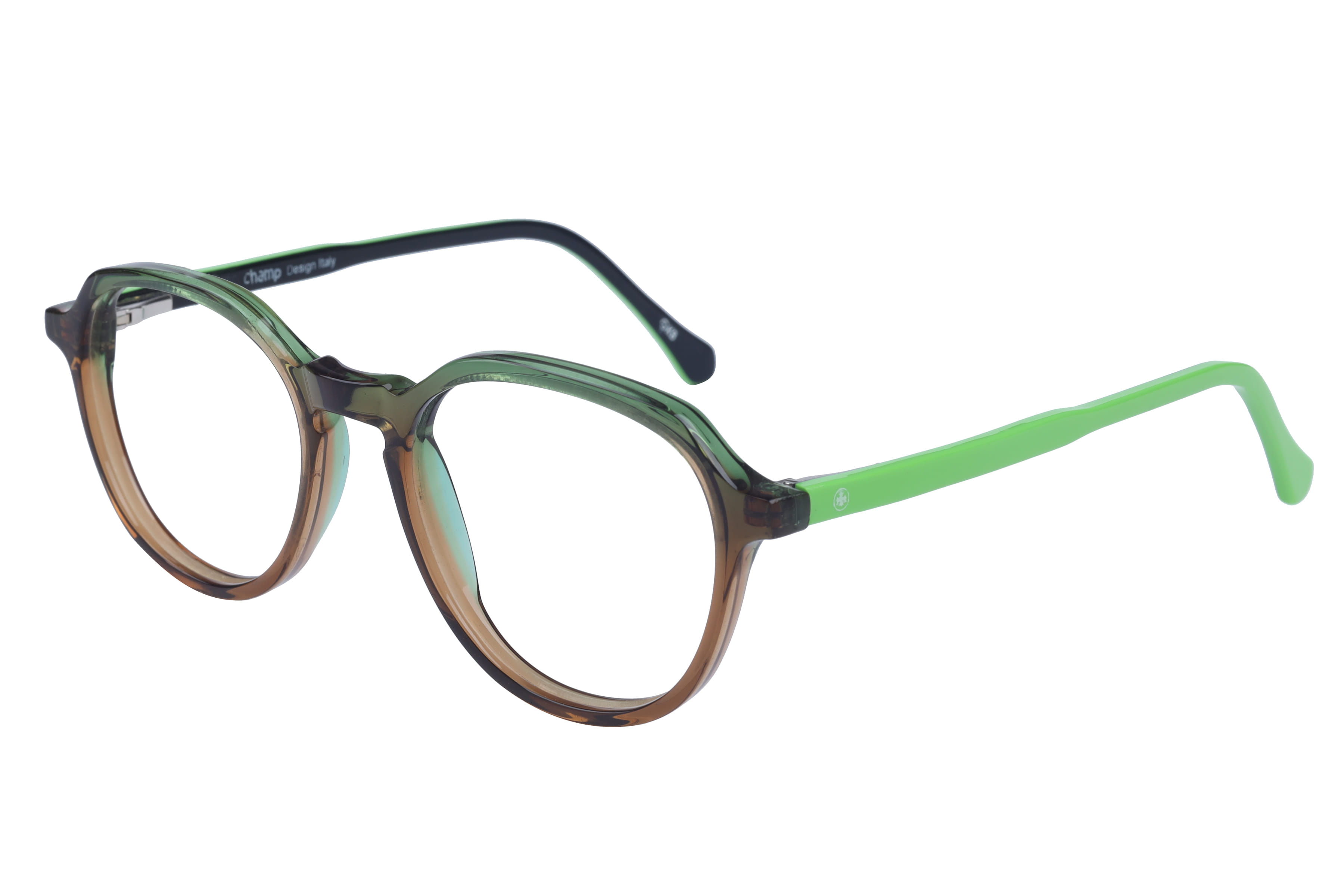 Champ 4319 Frame Transparent Green Kids Full Shell Frame — Transparent Green frame — view 1