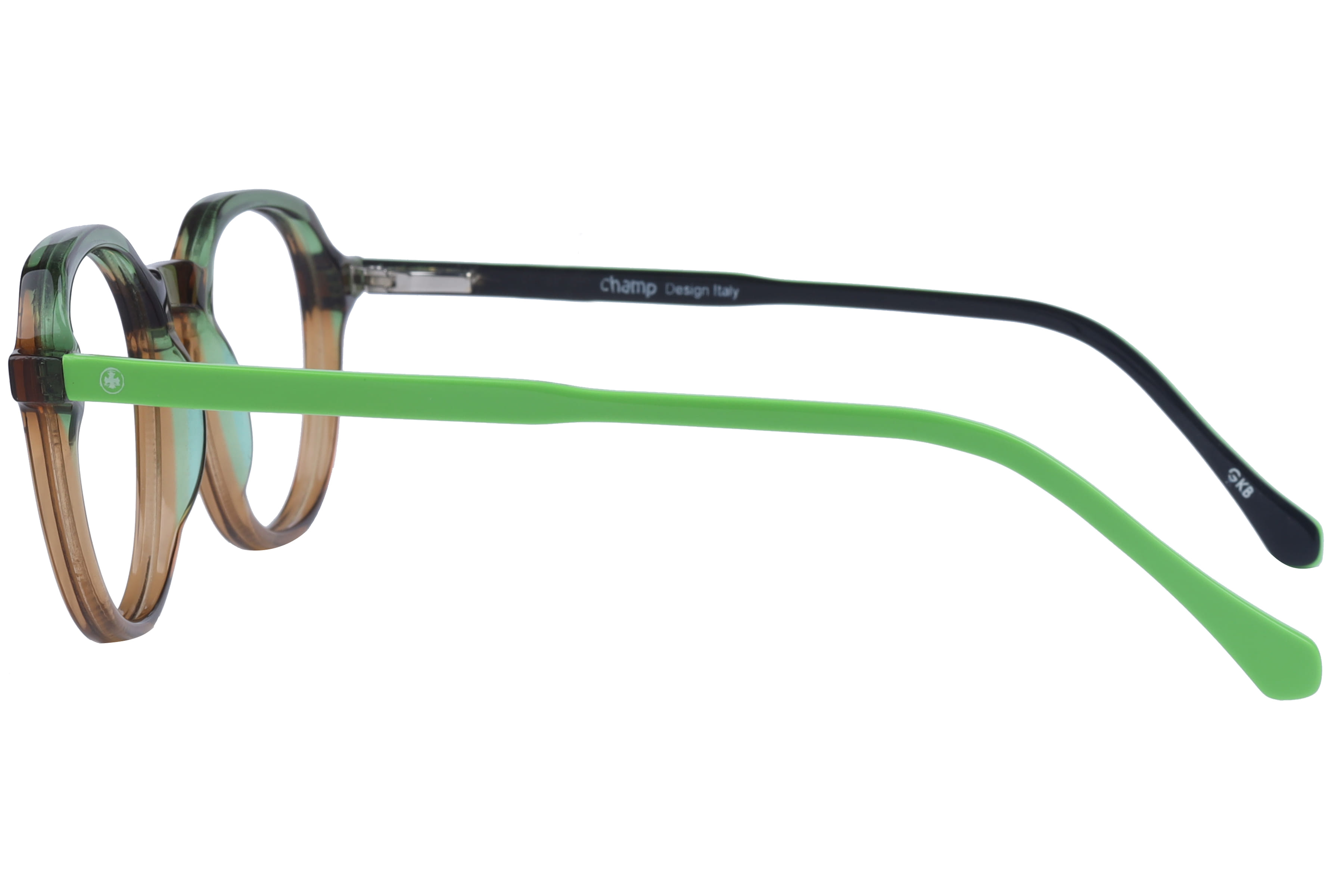 Champ 4319 Frame Transparent Green Kids Full Shell Frame — Transparent Green frame — view 3
