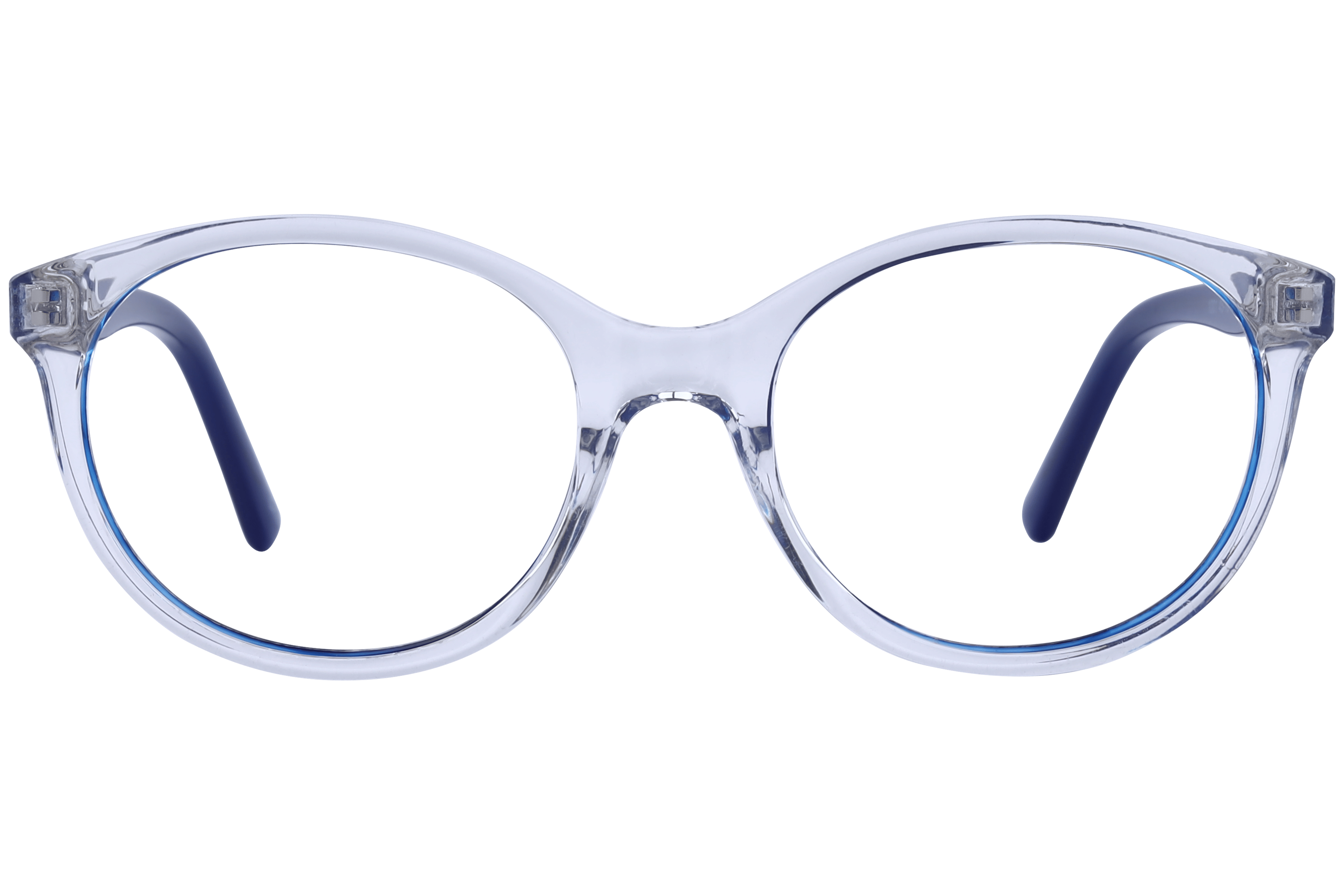 Champ 1001 Frame Transparent Blue Kids Full Shell Frame — Transparent Blue frame — view 2