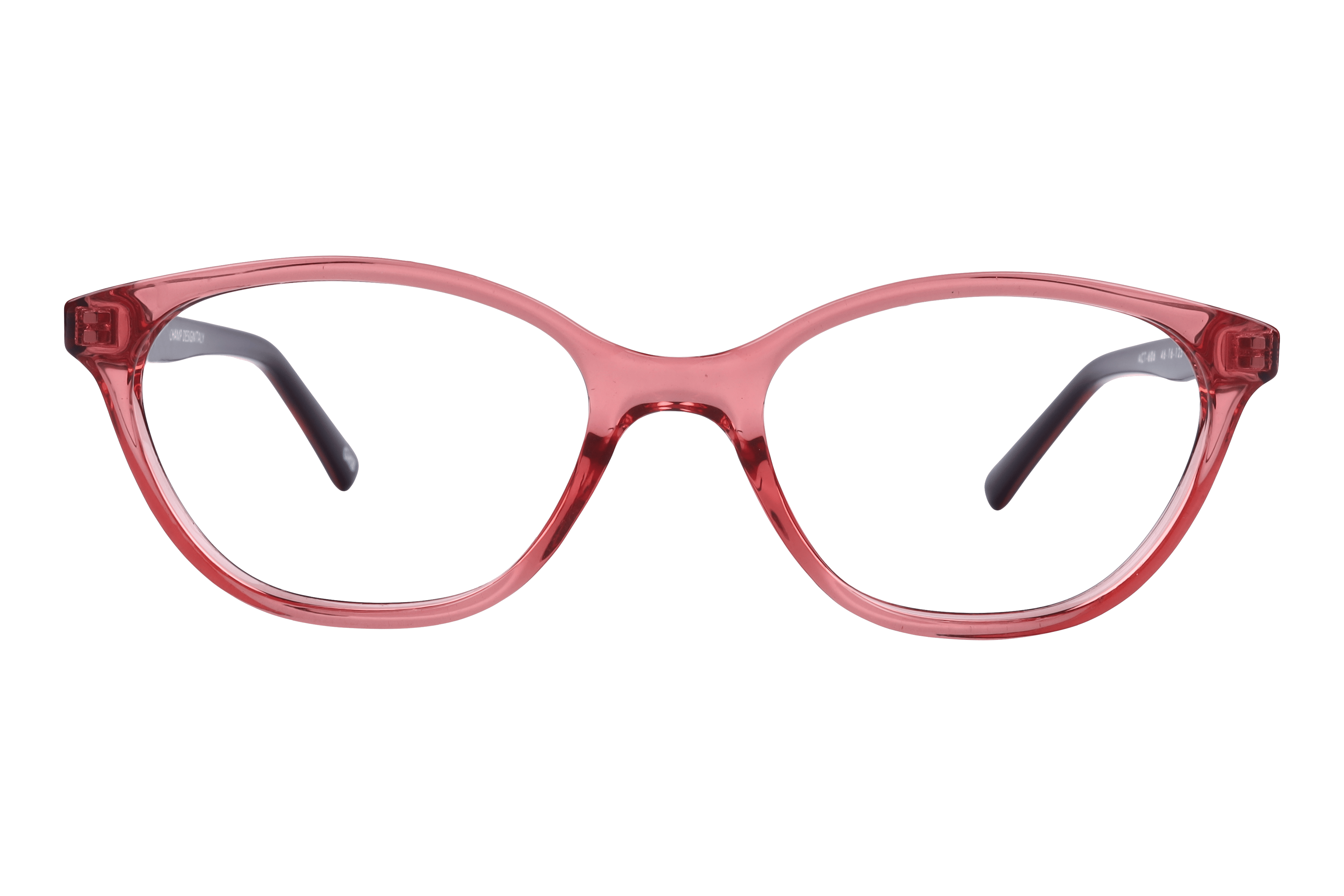 Champ ACT-606 Frame Transparent Pink Kids Full Shell Frame — Transparent Pink frame — view 2