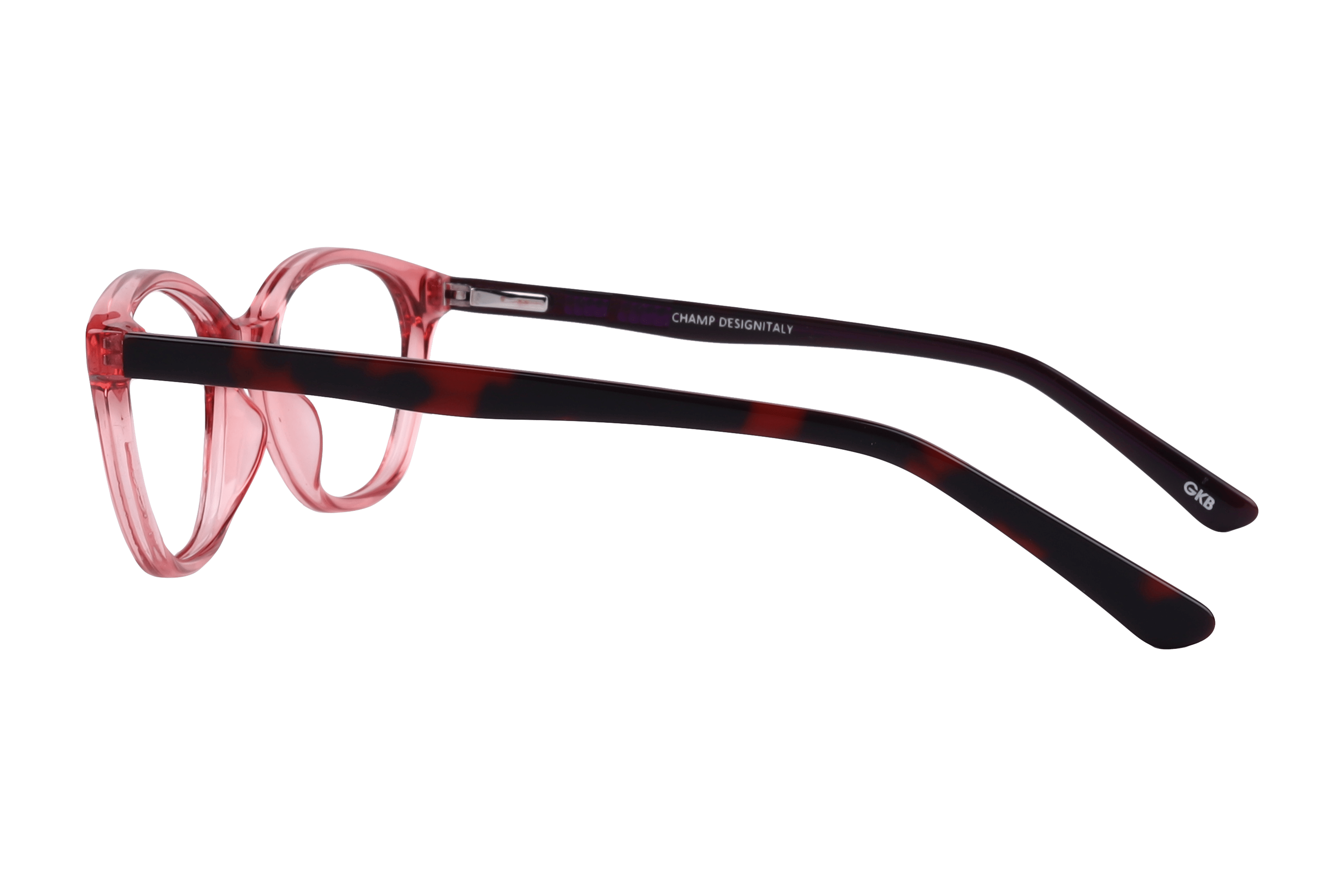 Champ ACT-606 Frame Transparent Pink Kids Full Shell Frame — Transparent Pink frame — view 3