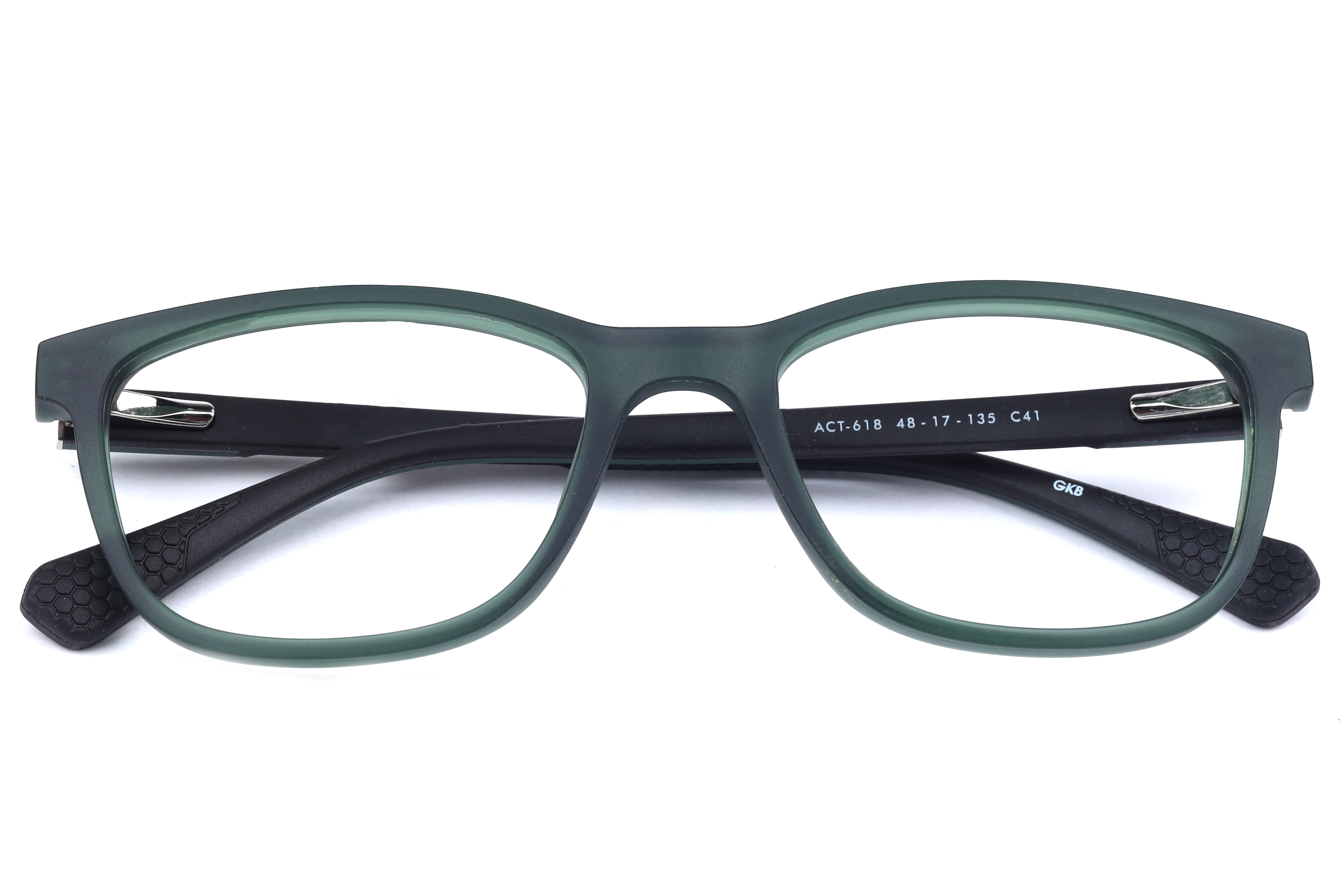 Champ ACT-618 Frame Matt Green Kids Full Shell Frame — Matt Green frame — view 2