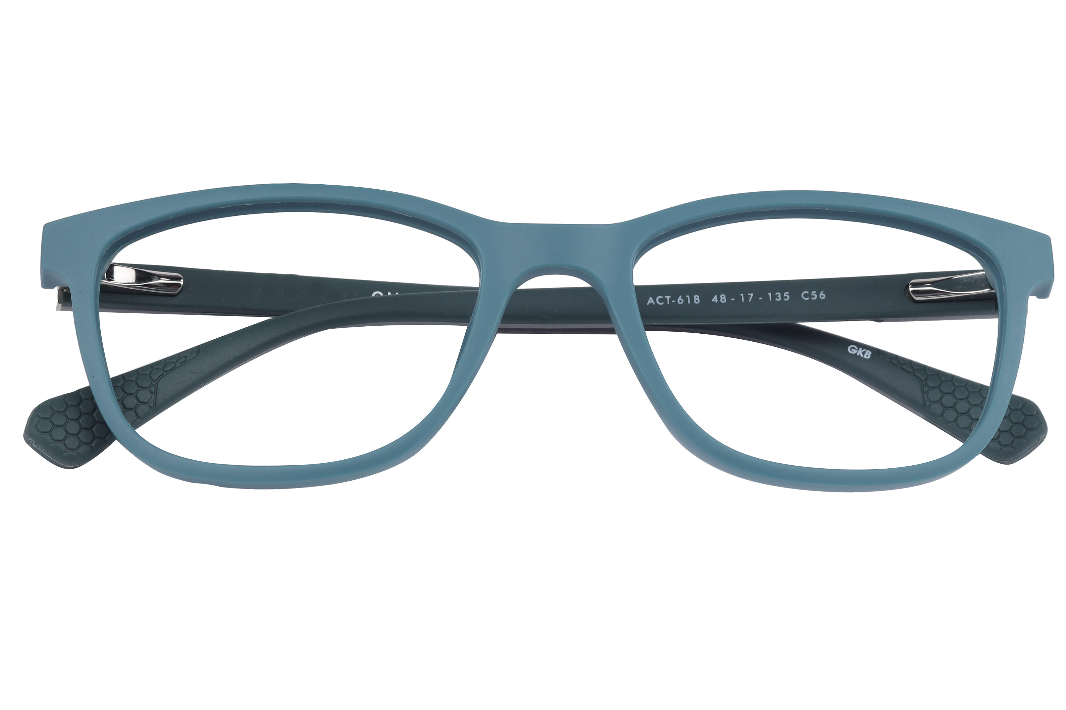 Champ ACT-618 Frame Matt Blue Kids Full Shell Frame — Matt Blue frame — view 4