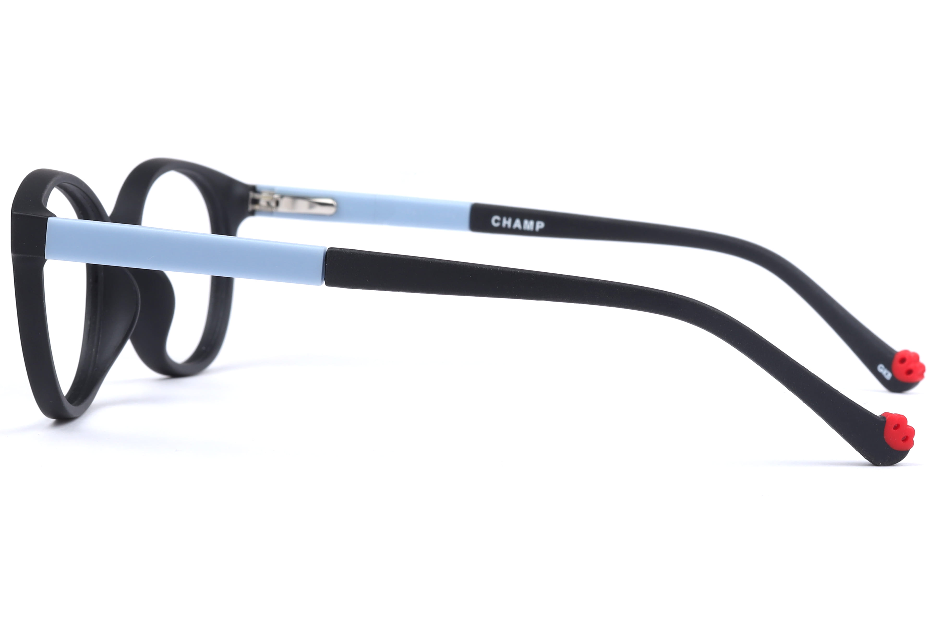 Champ ACT-620 Frame Matt Black Kids Full Shell Frame — Matt Black frame — view 3