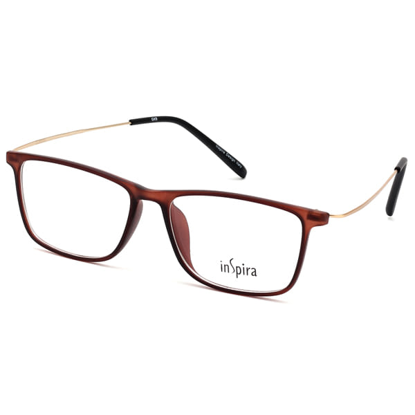 Inspira 0617HK Frame Brown Male Full Metal — Black frame