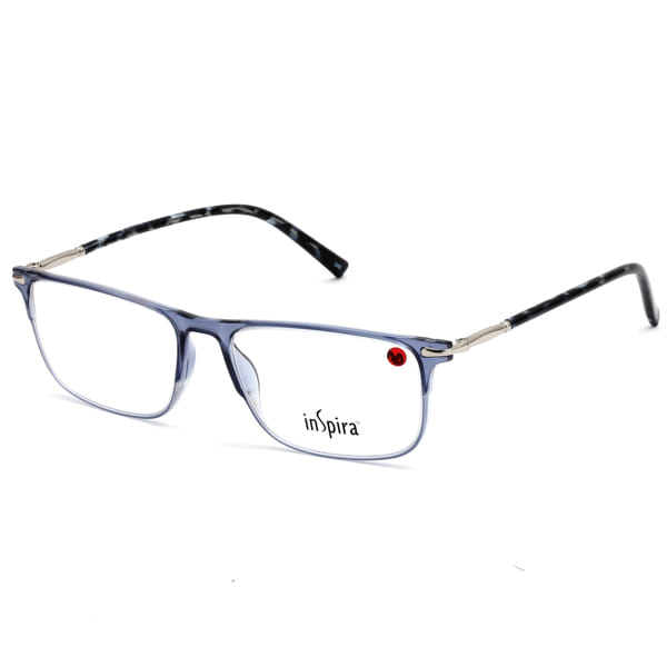Inspira 2118C Frame Blue Unisex Full Metal Frame — Blue frame — view 4