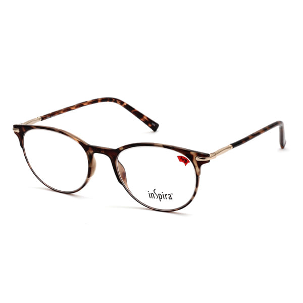 Inspira 1918C Frame Brown Unisex Full Metal — Pink frame