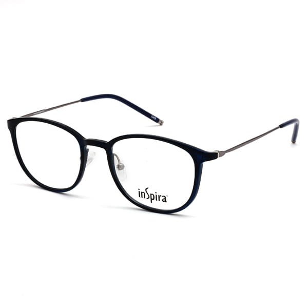 Inspira 2718FO Frame Blue Unisex Full Metal Frame — Blue frame — view 4