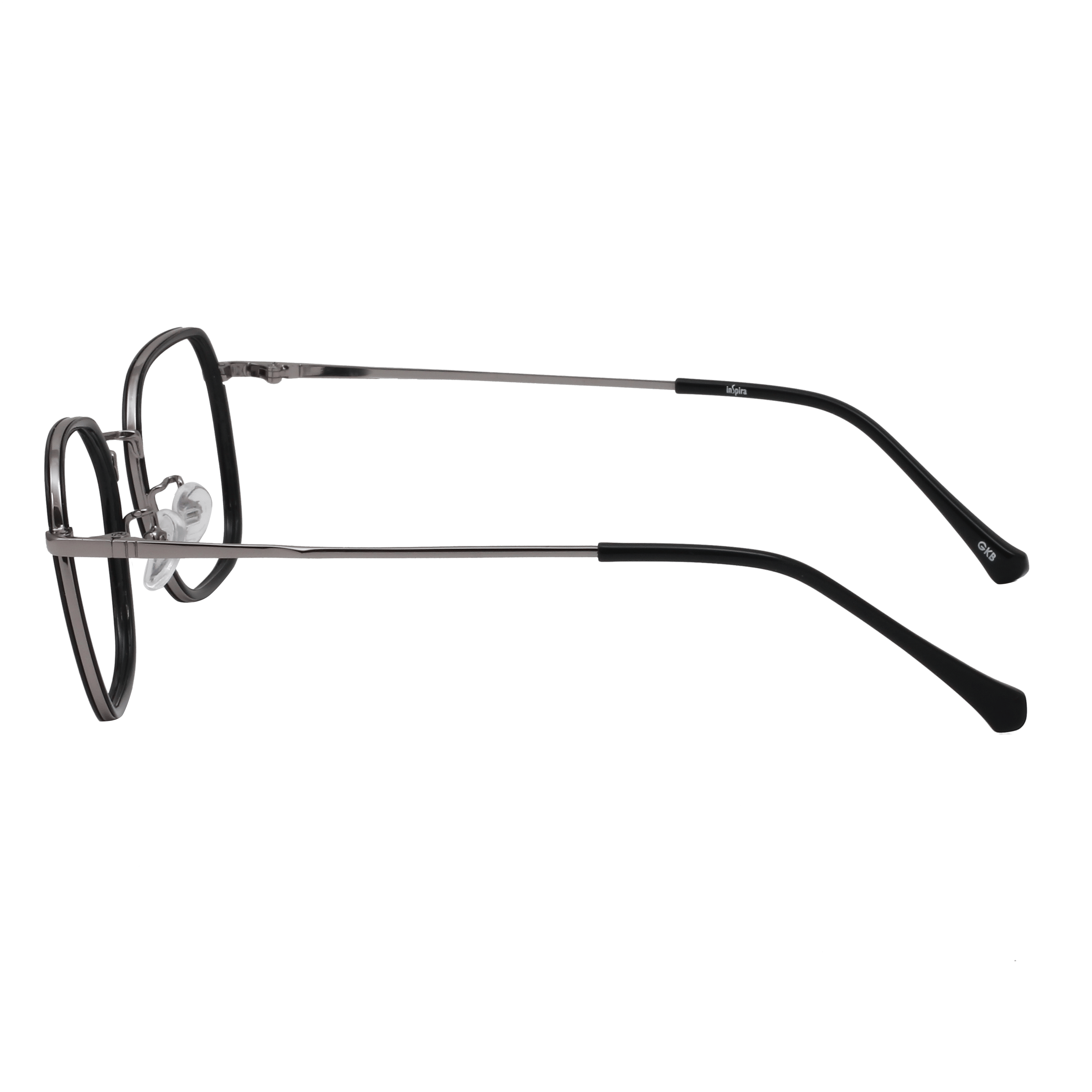 Inspira 0219DO Frame Black Unisex Full Metal Frame — view 4