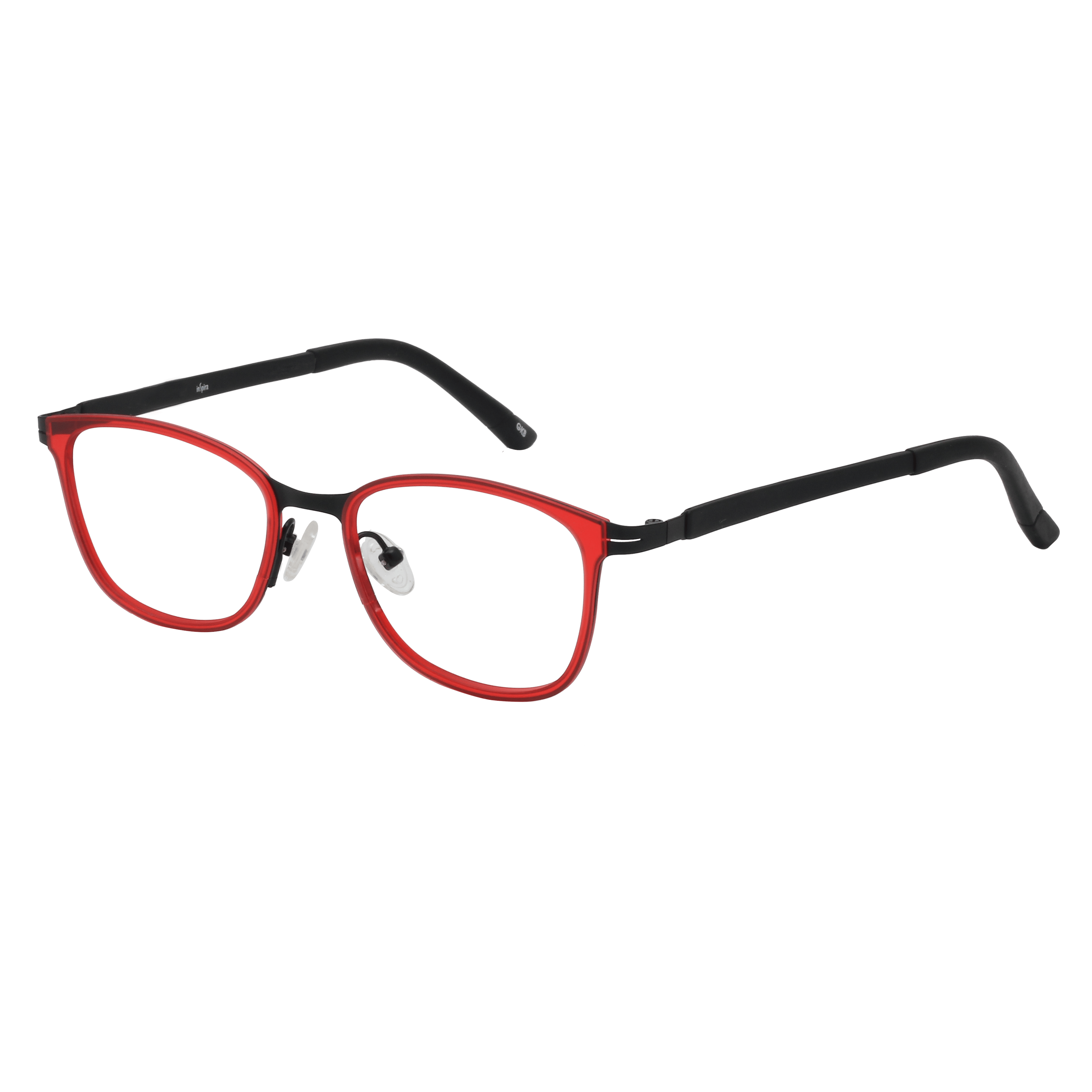 Inspira 1119DO/7044 Frame Red Unisex Full Shell — Red frame