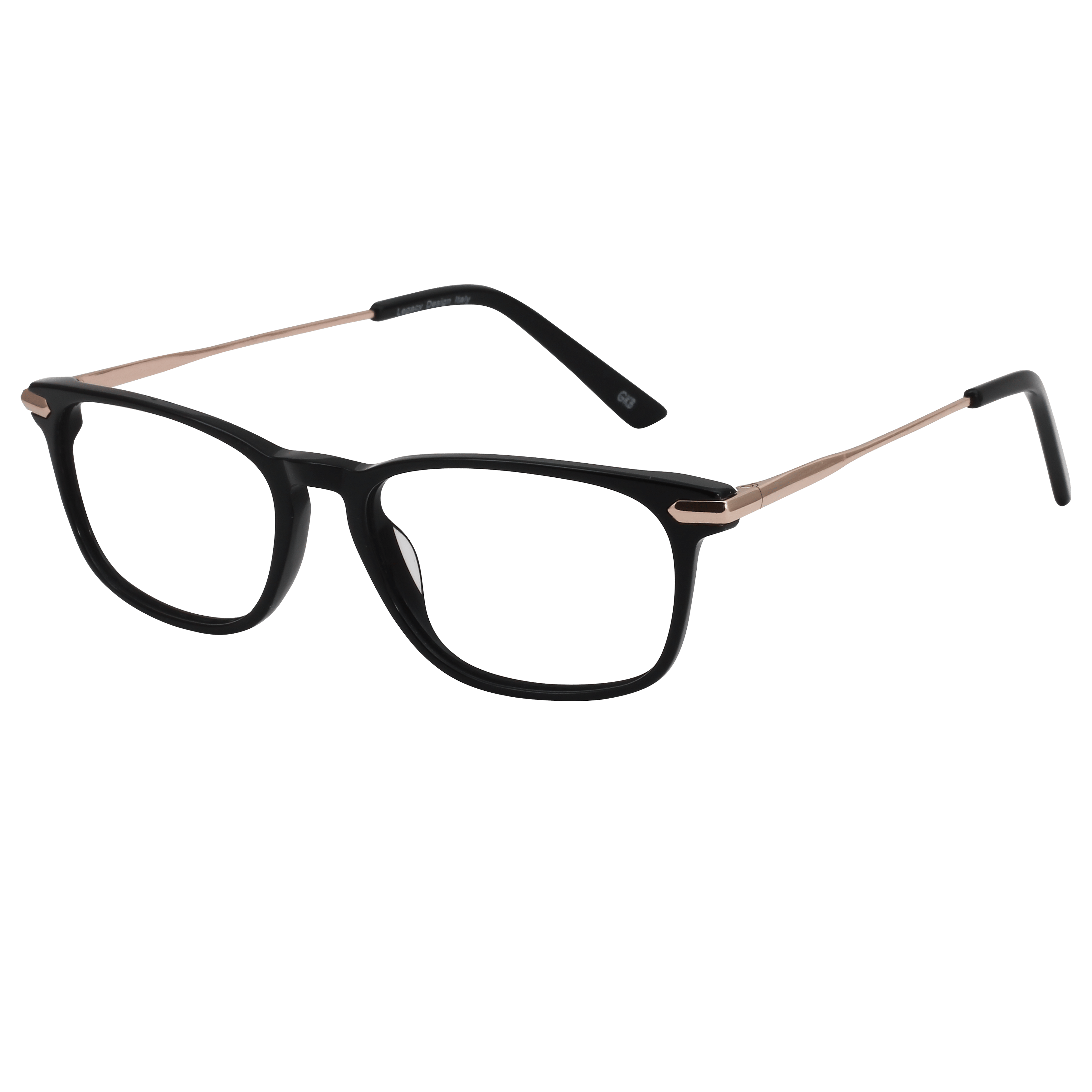 Inspira 4118AC Frame Black Unisex Full Metal Frame — Black frame — view 2
