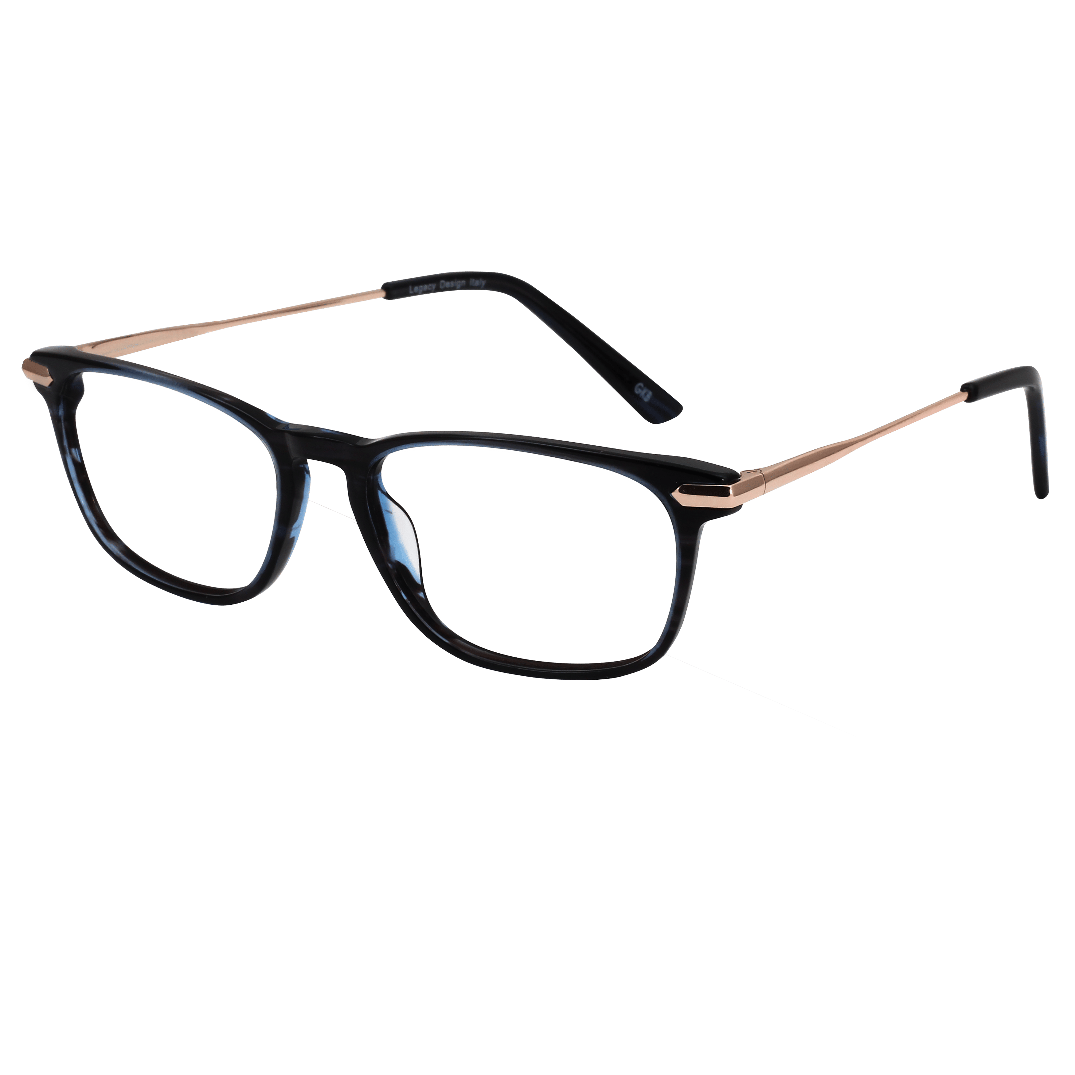 Inspira 4118AC Frame Blue Unisex Full Metal Frame — Blue frame — view 2