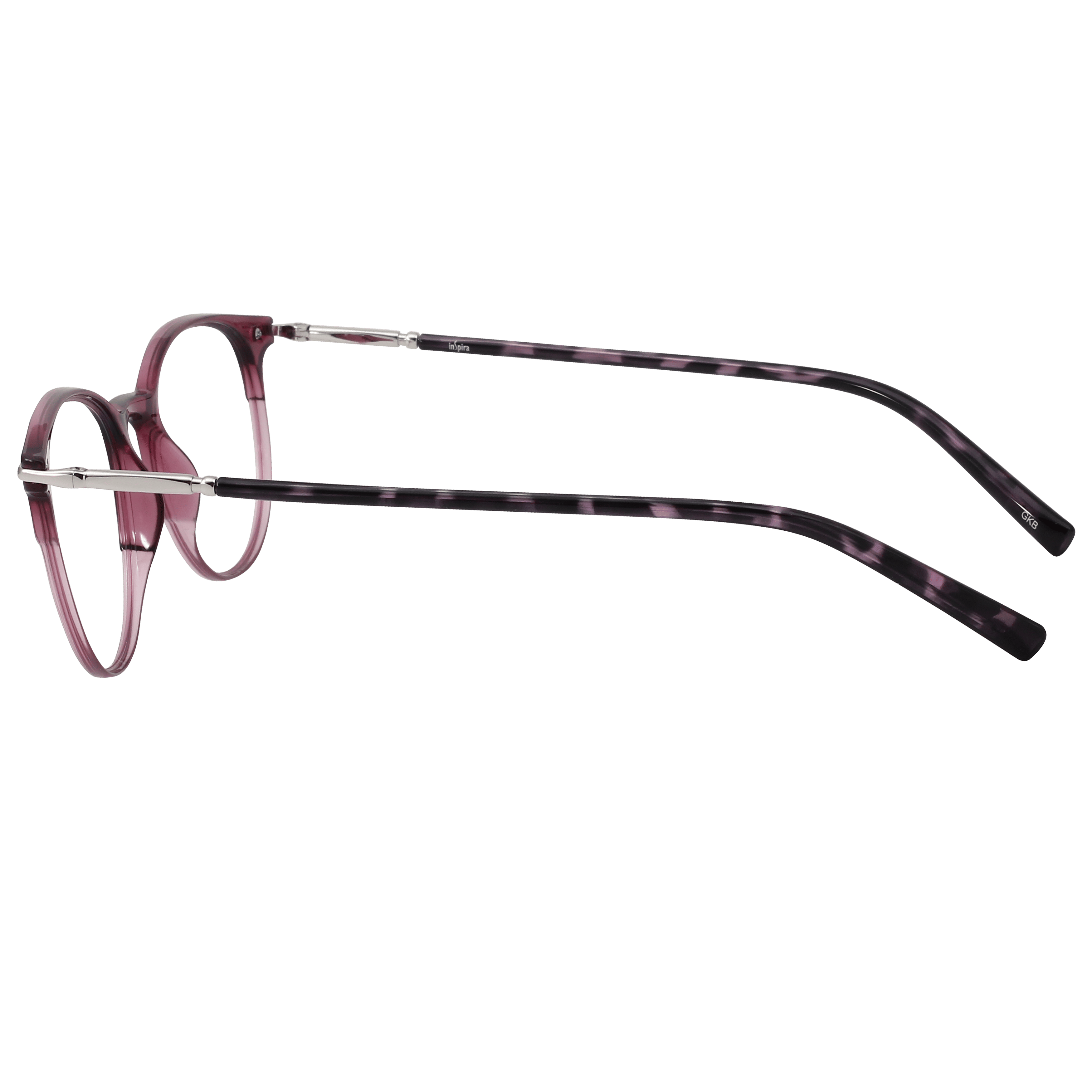 Inspira 1918C Frame Pink Unisex Full Metal Frame — Pink frame — view 5