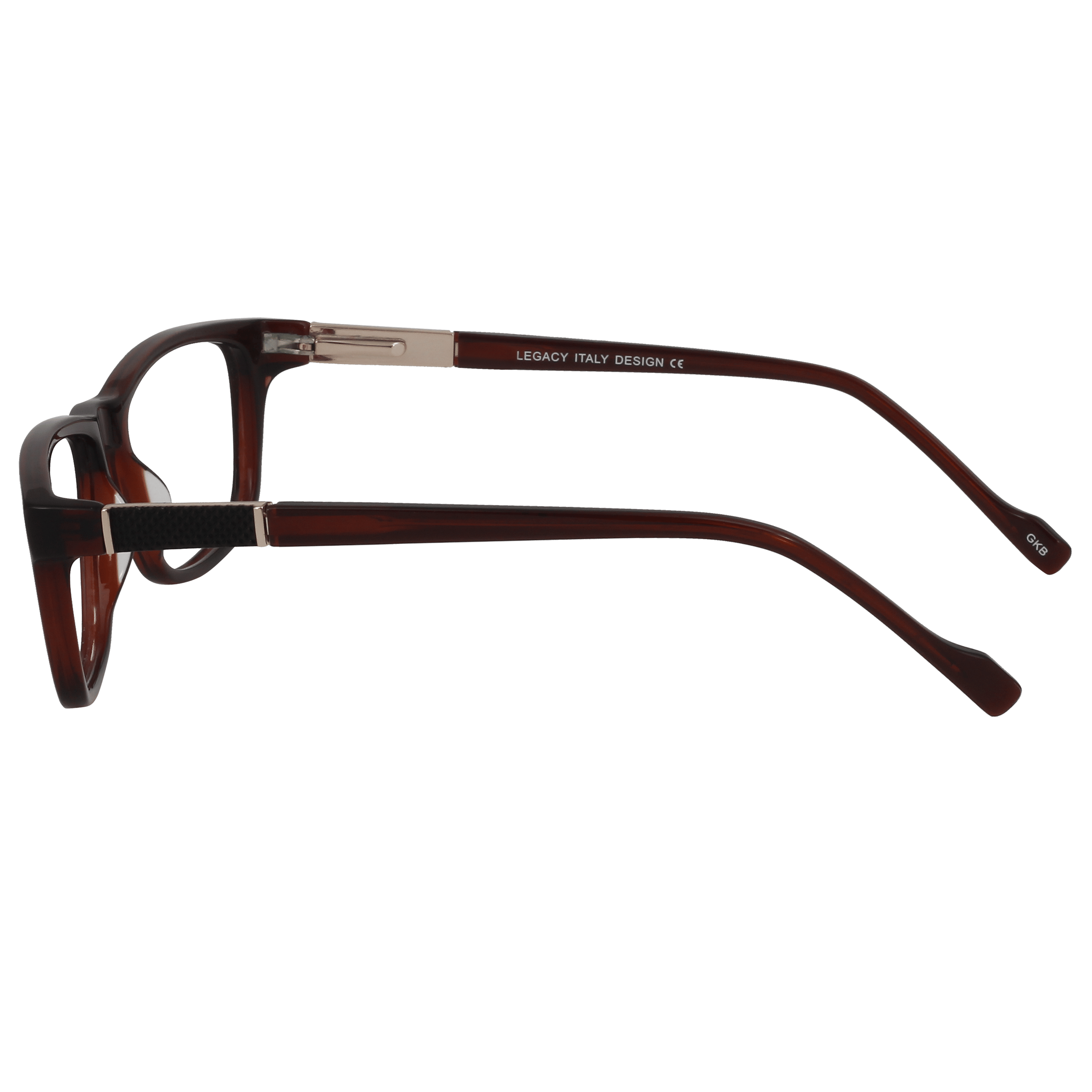 Inspira 1615N Frame Brown Male Full Metal Frame — Brown frame — view 5