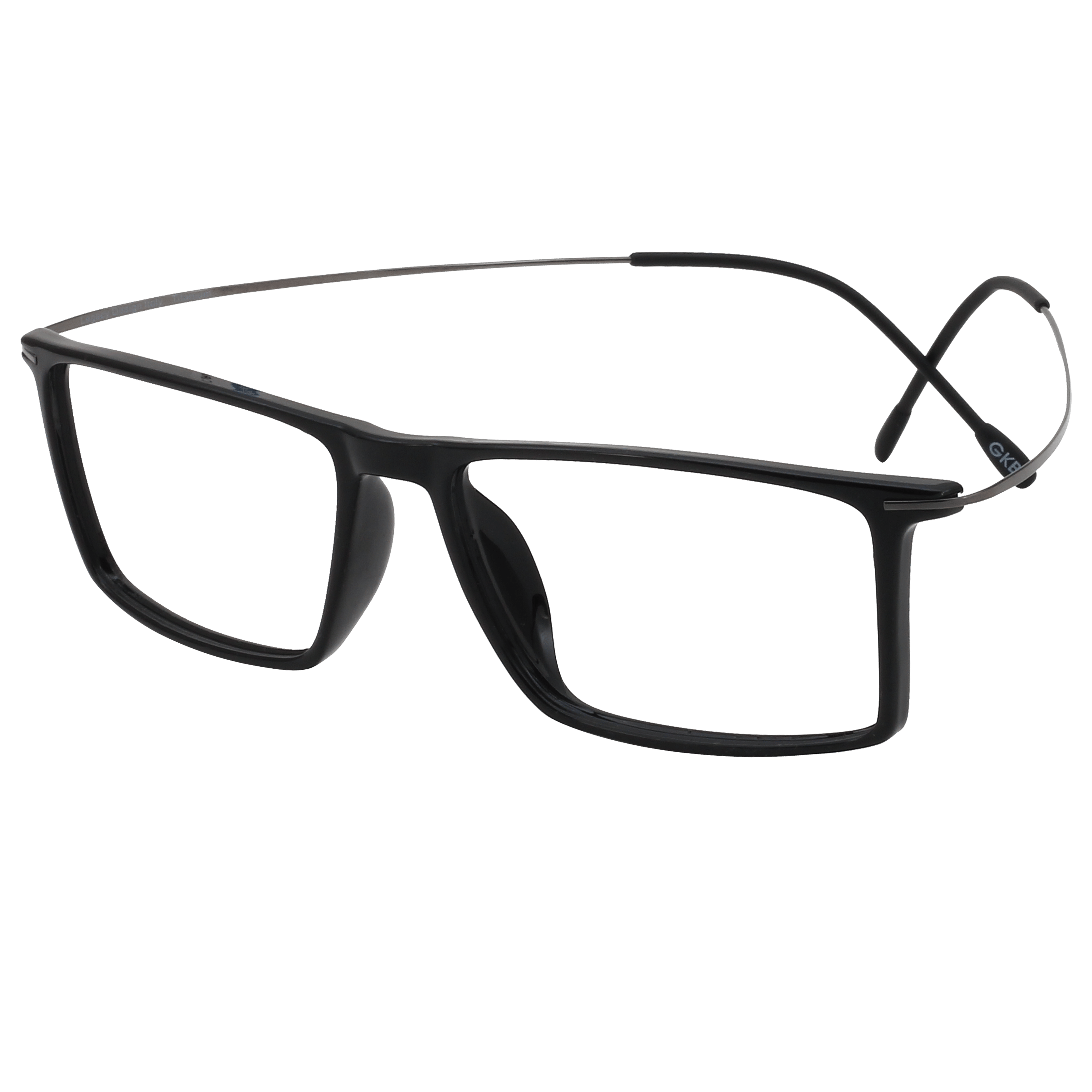 Inspira 3518HG Frame Black Male Full Titanium Frame — Black frame — view 2