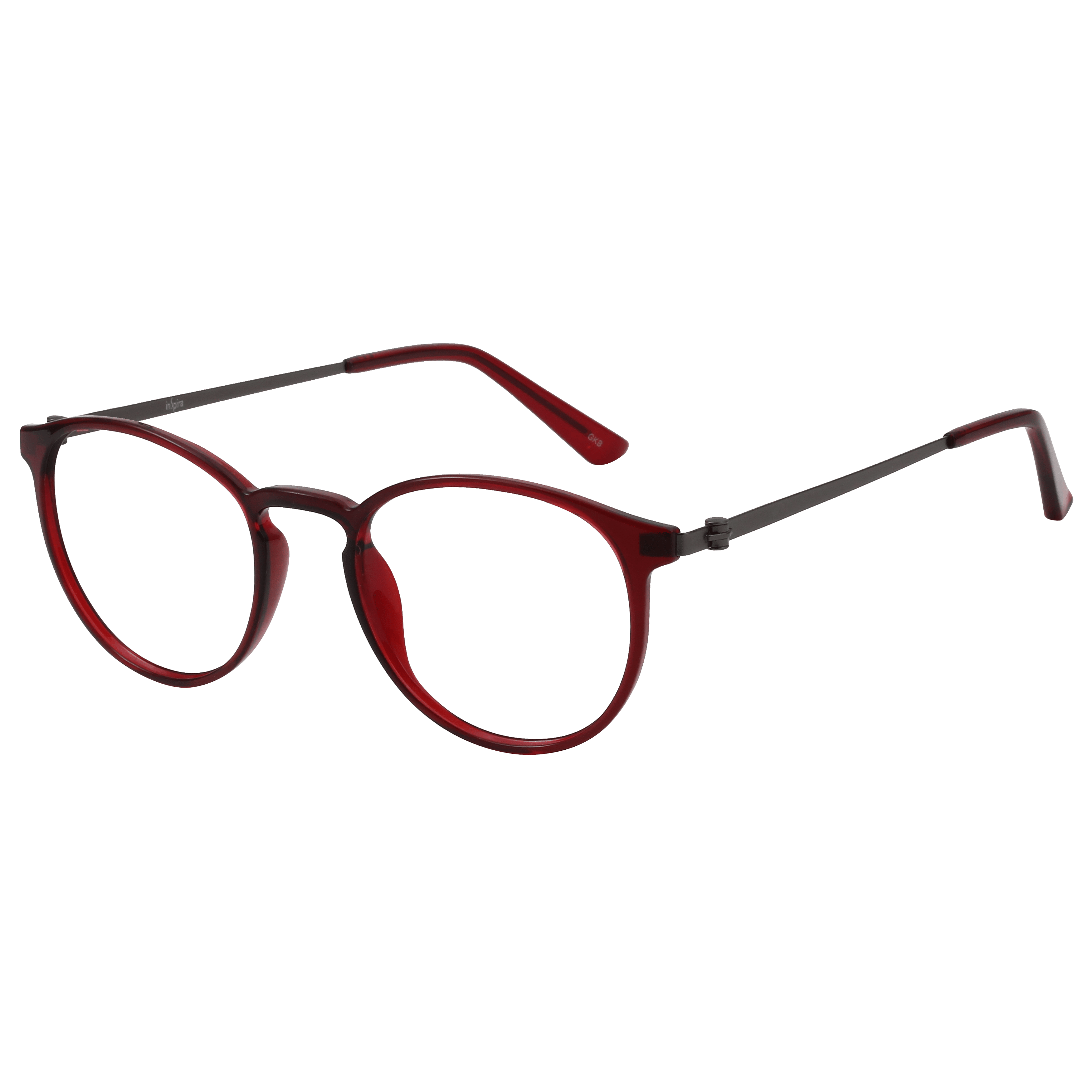 Inspira 1819D Frame Maroon Unisex Full Metal — Maroon frame