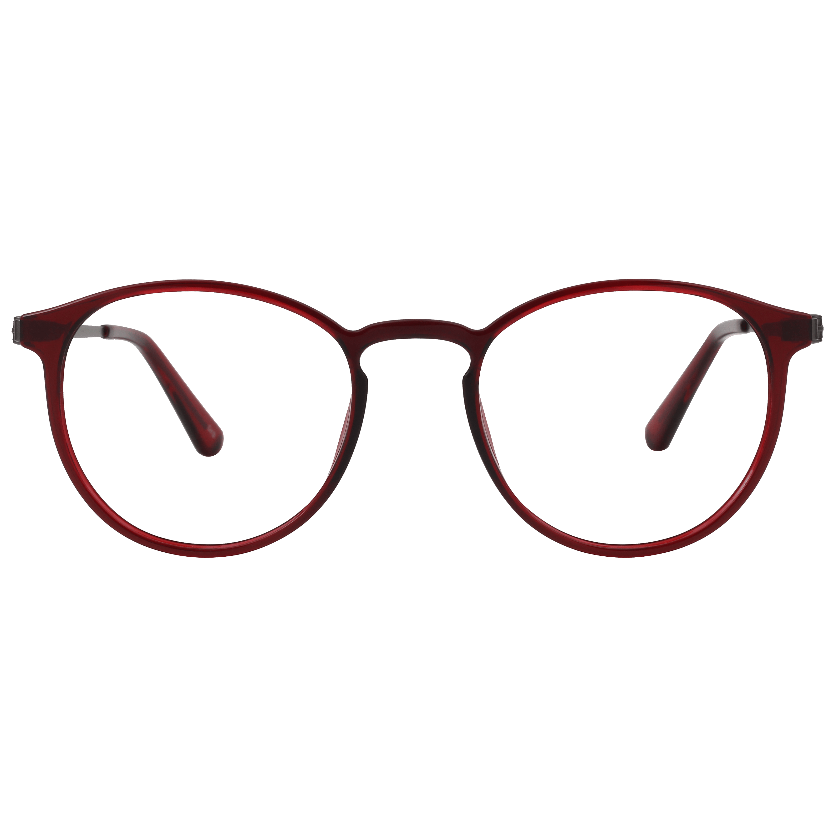 Inspira 1819D Frame Maroon Unisex Full Metal Frame — Maroon frame — view 4