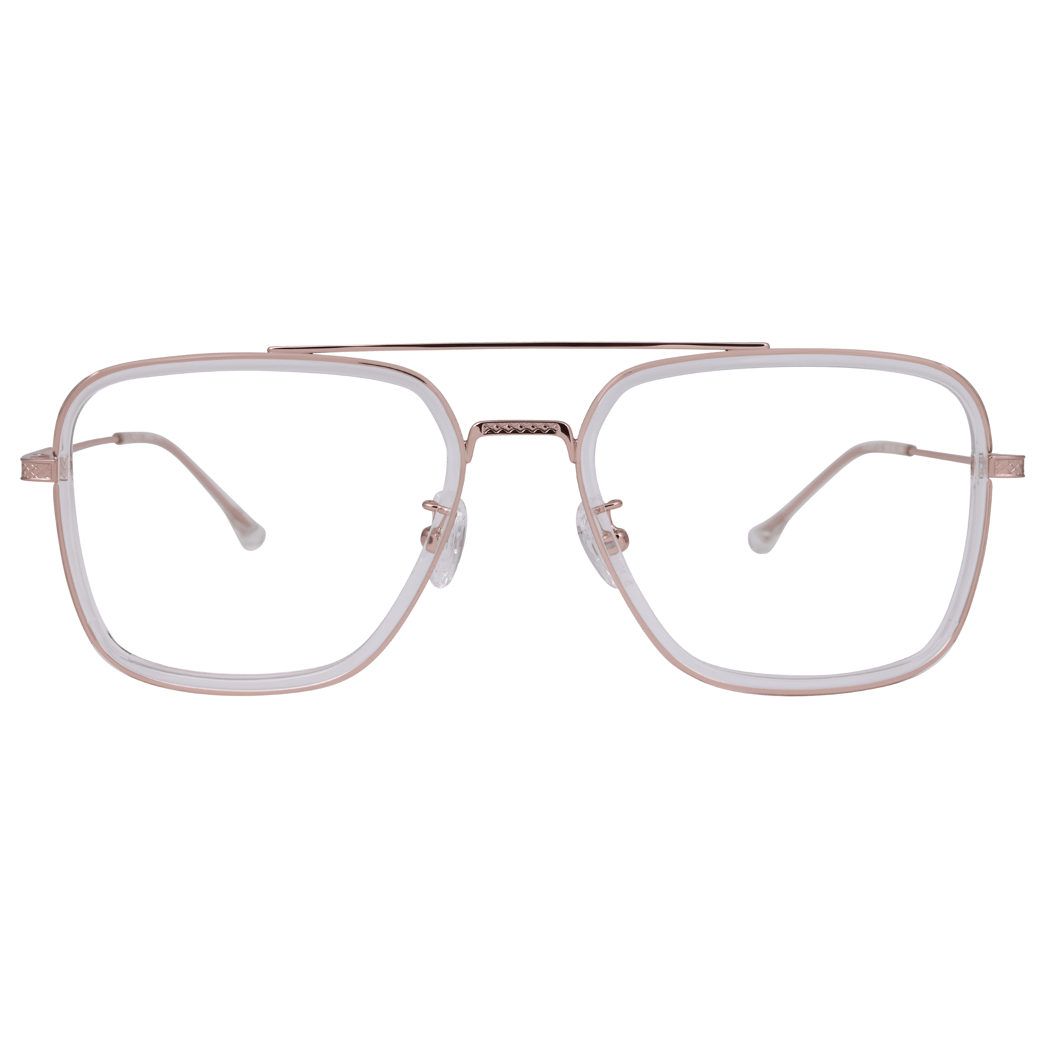 Inspira 50265 Frame Transparent Male Full Metal Frame — Transparent frame — view 2