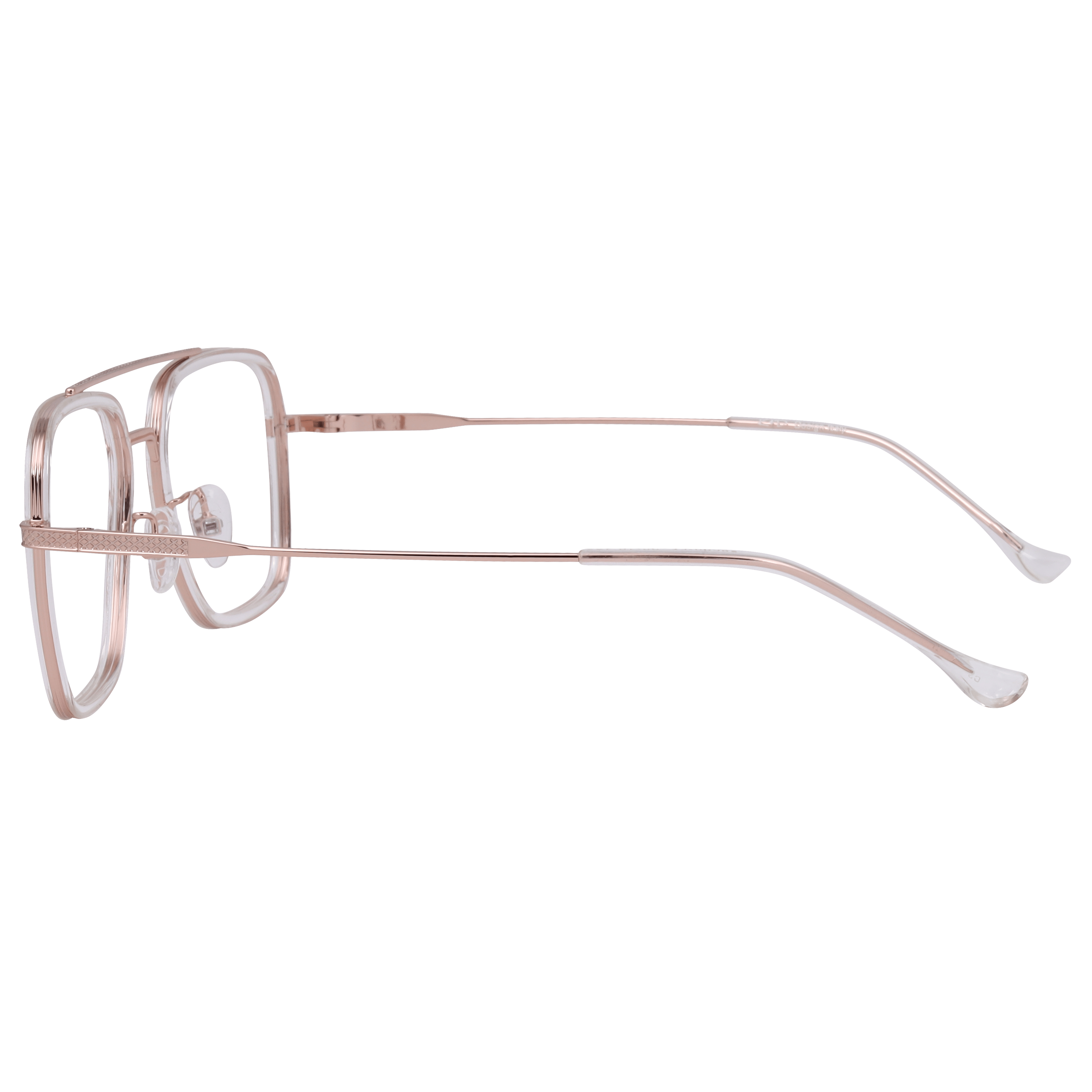 Inspira 50265 Frame Transparent Male Full Metal Frame — Transparent frame — view 3