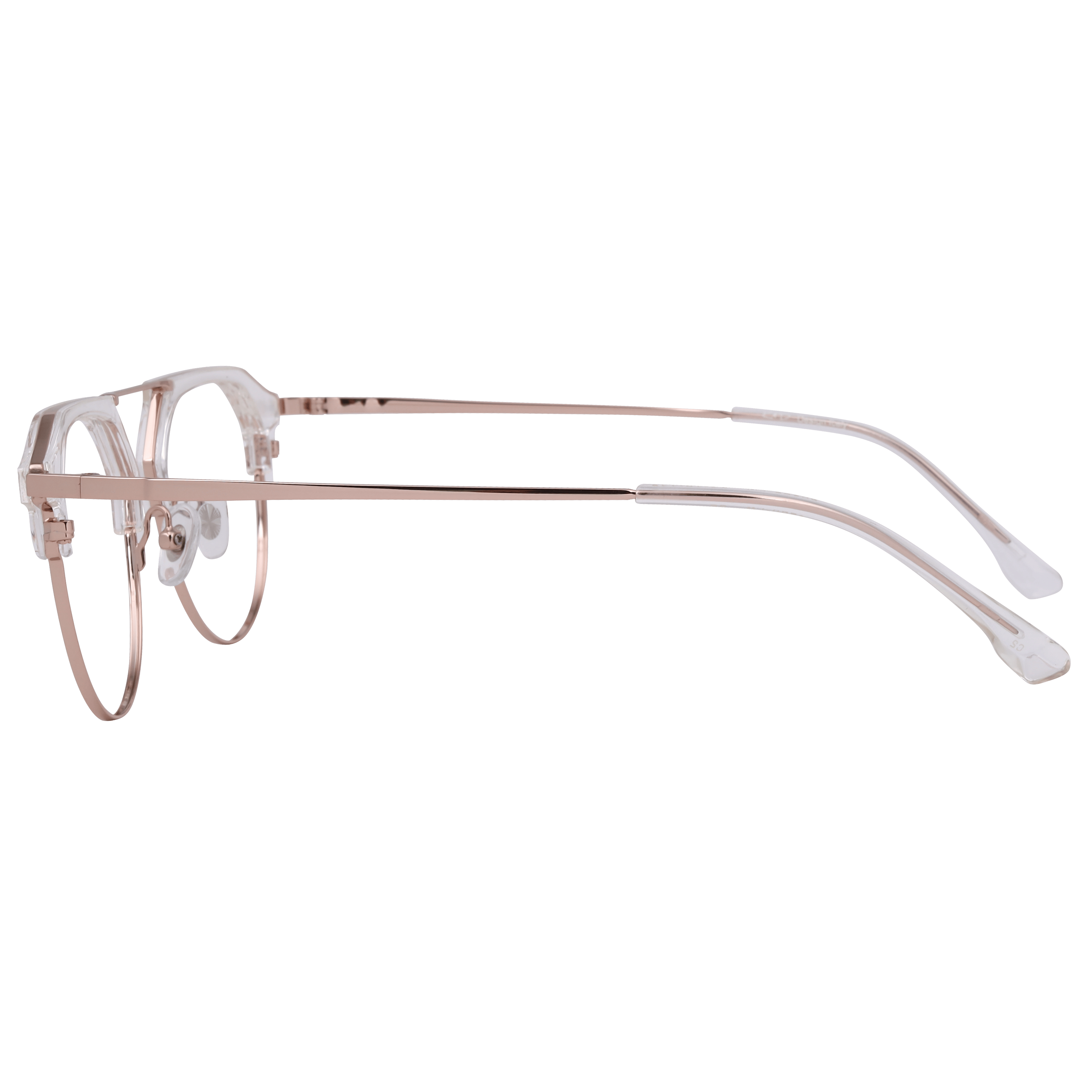 Inspira 50295 Frame Transparent Unisex Full Metal Frame — Transparent frame — view 3